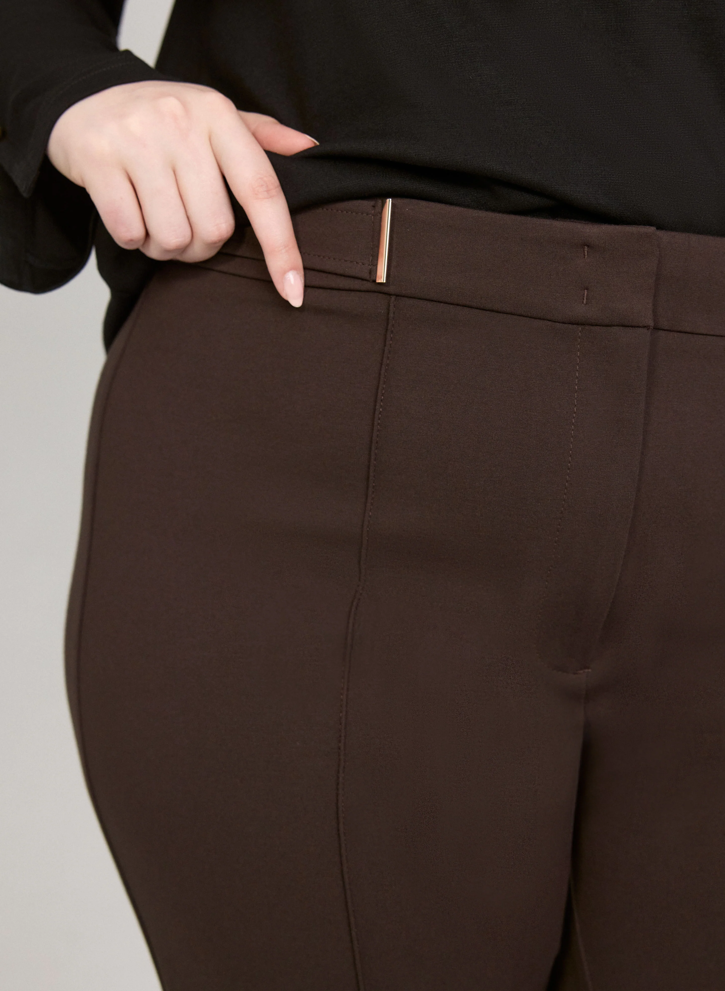 Emma Bar Trim Slim-Leg Pants - Image 2