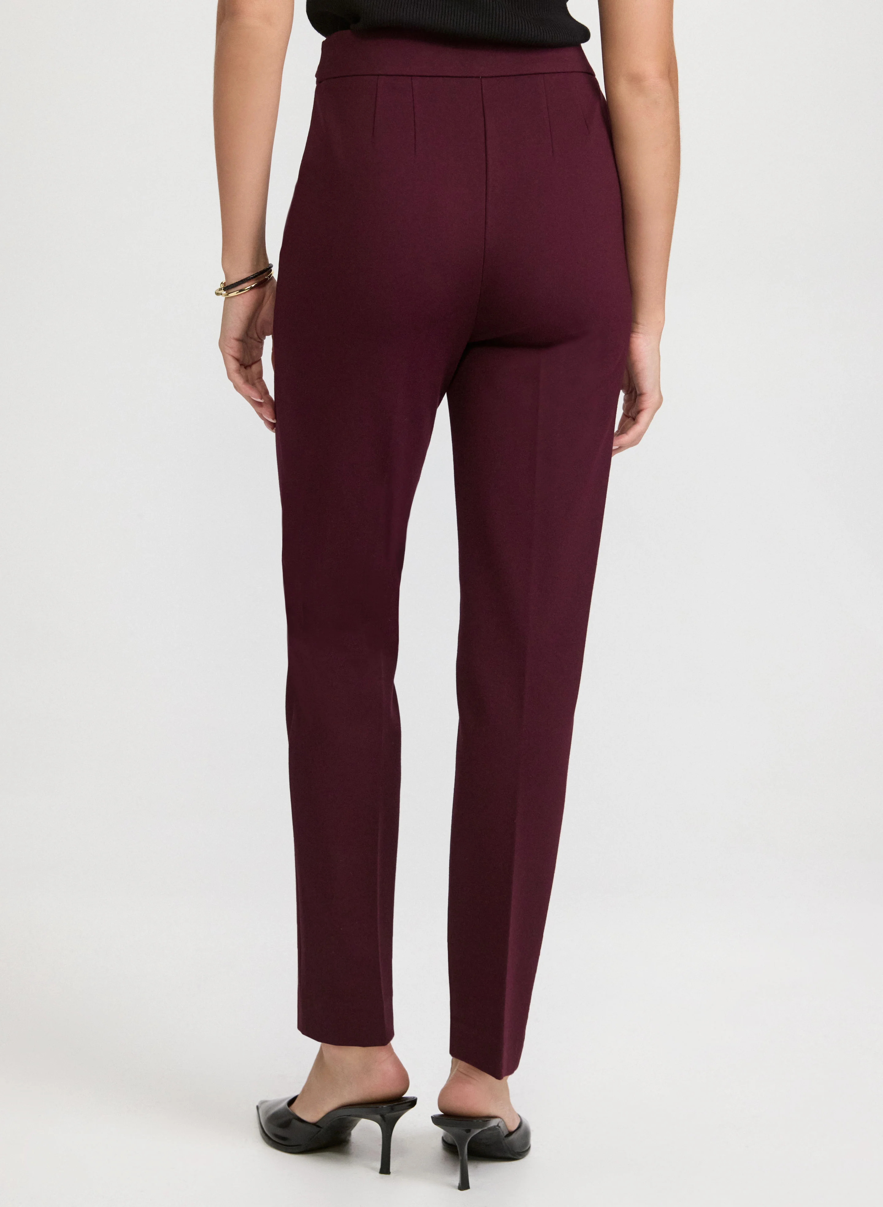 Emma Bar Trim Slim-Leg Pants - Image 4