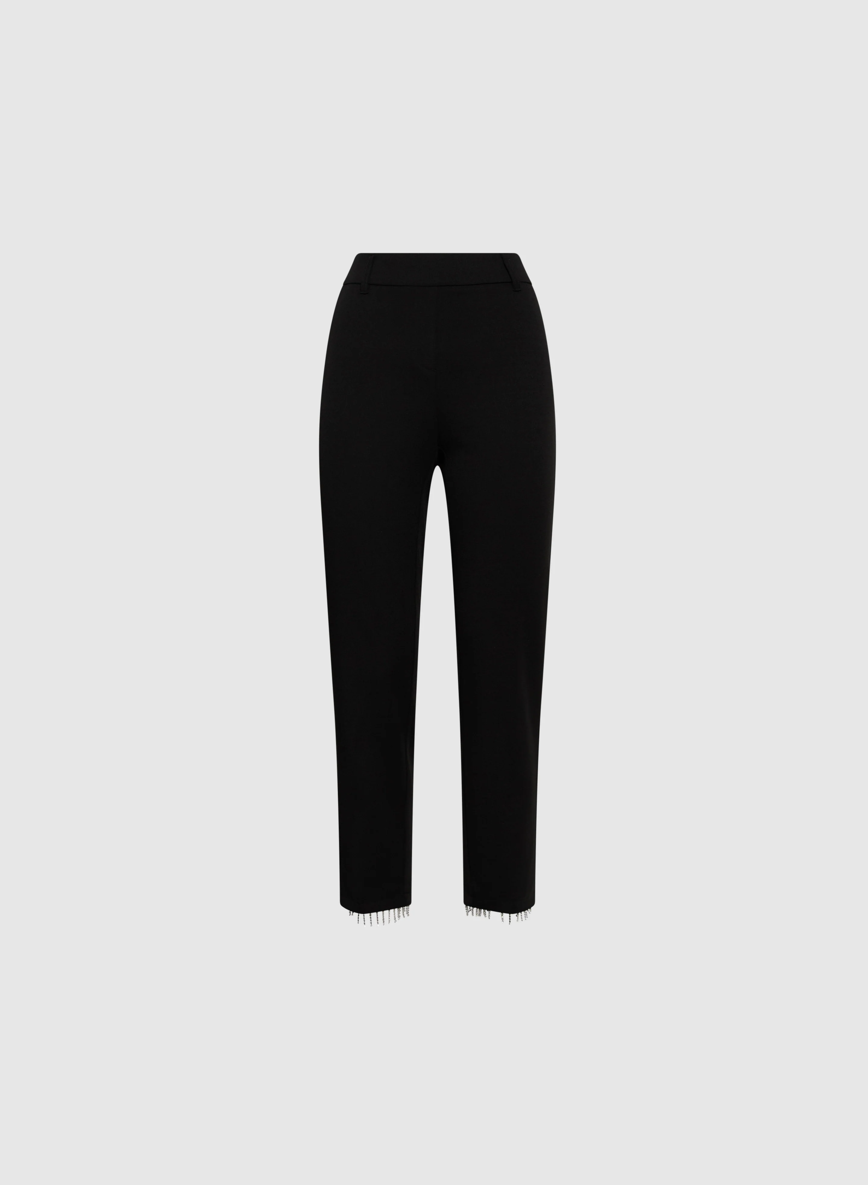 Emma Crystal Fringe Slim-Leg Pants - Image 6