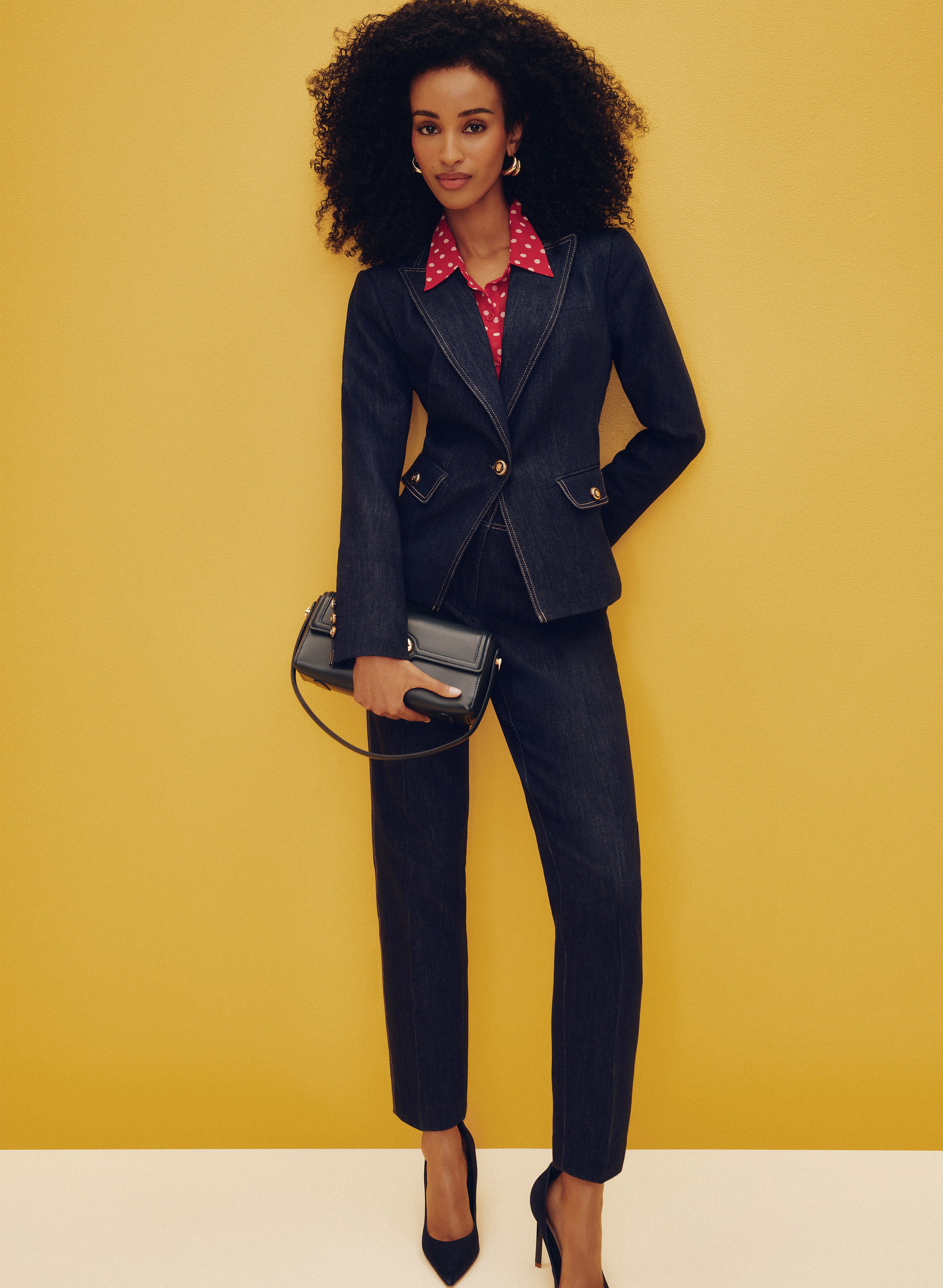 Emma Denim Slim-Leg Pants - Image 3