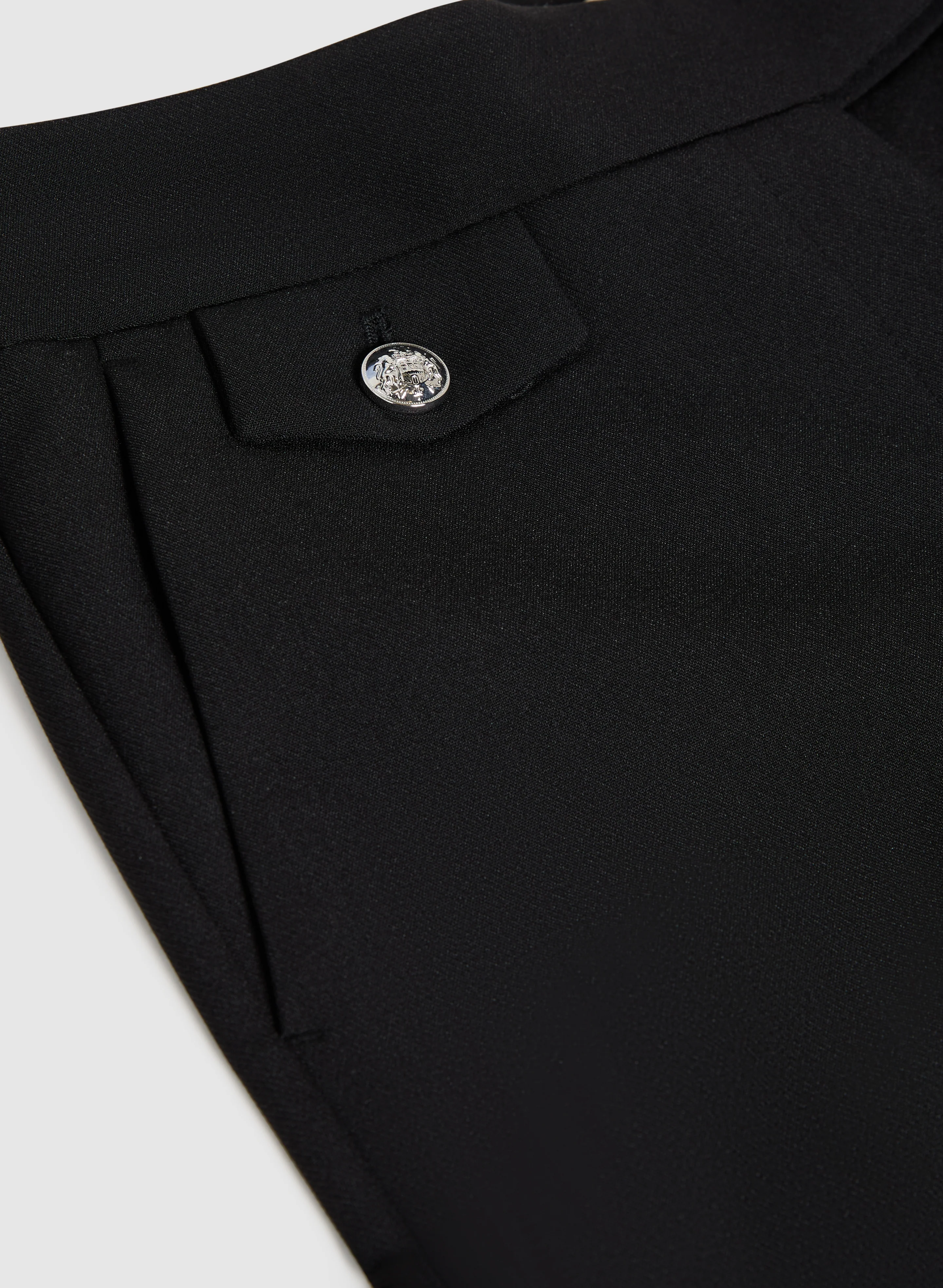Emma Embossed Button Slim-Leg Pants - Image 7