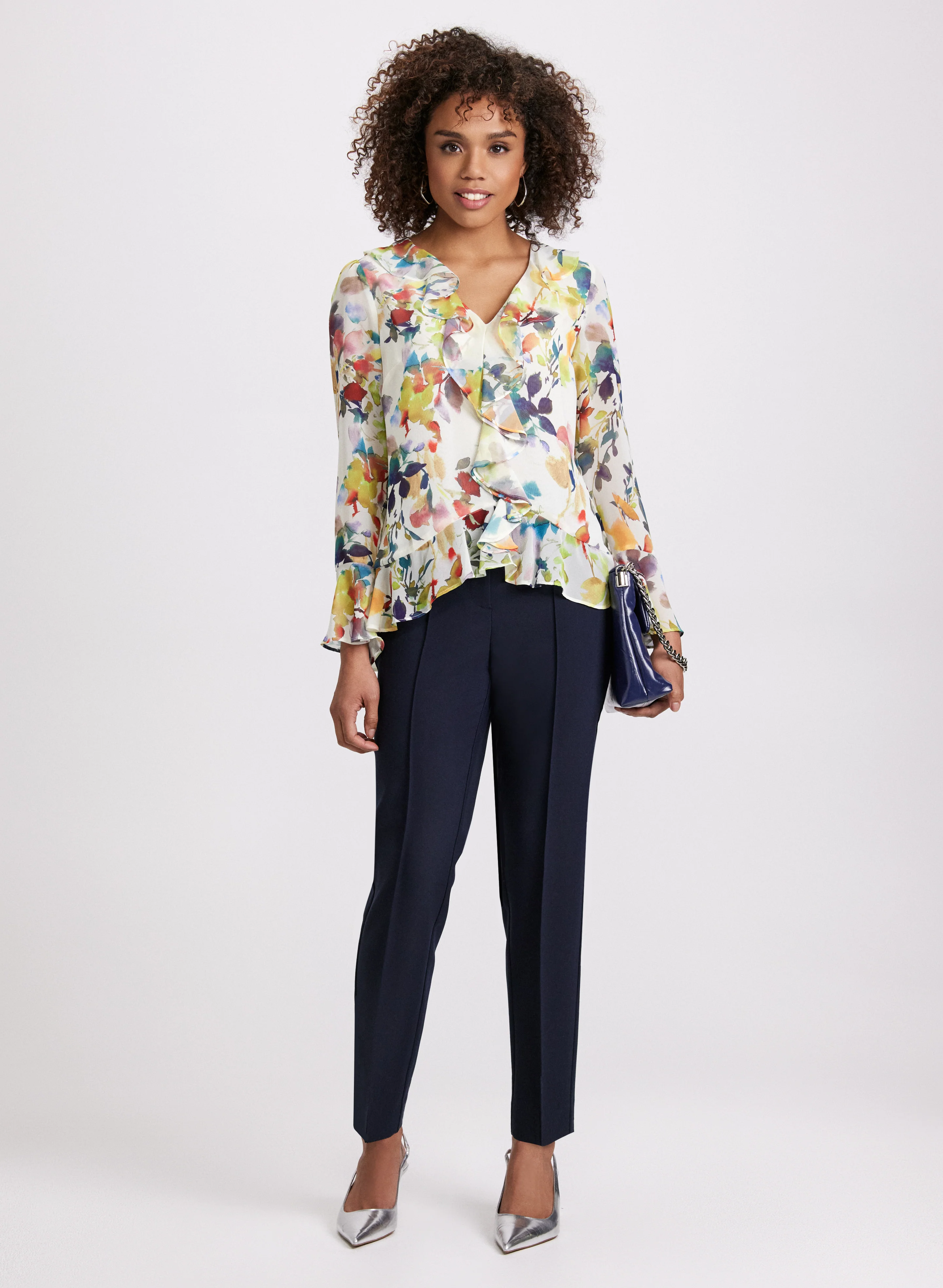 Emma Seamed Slim-Leg Pants - Image 3