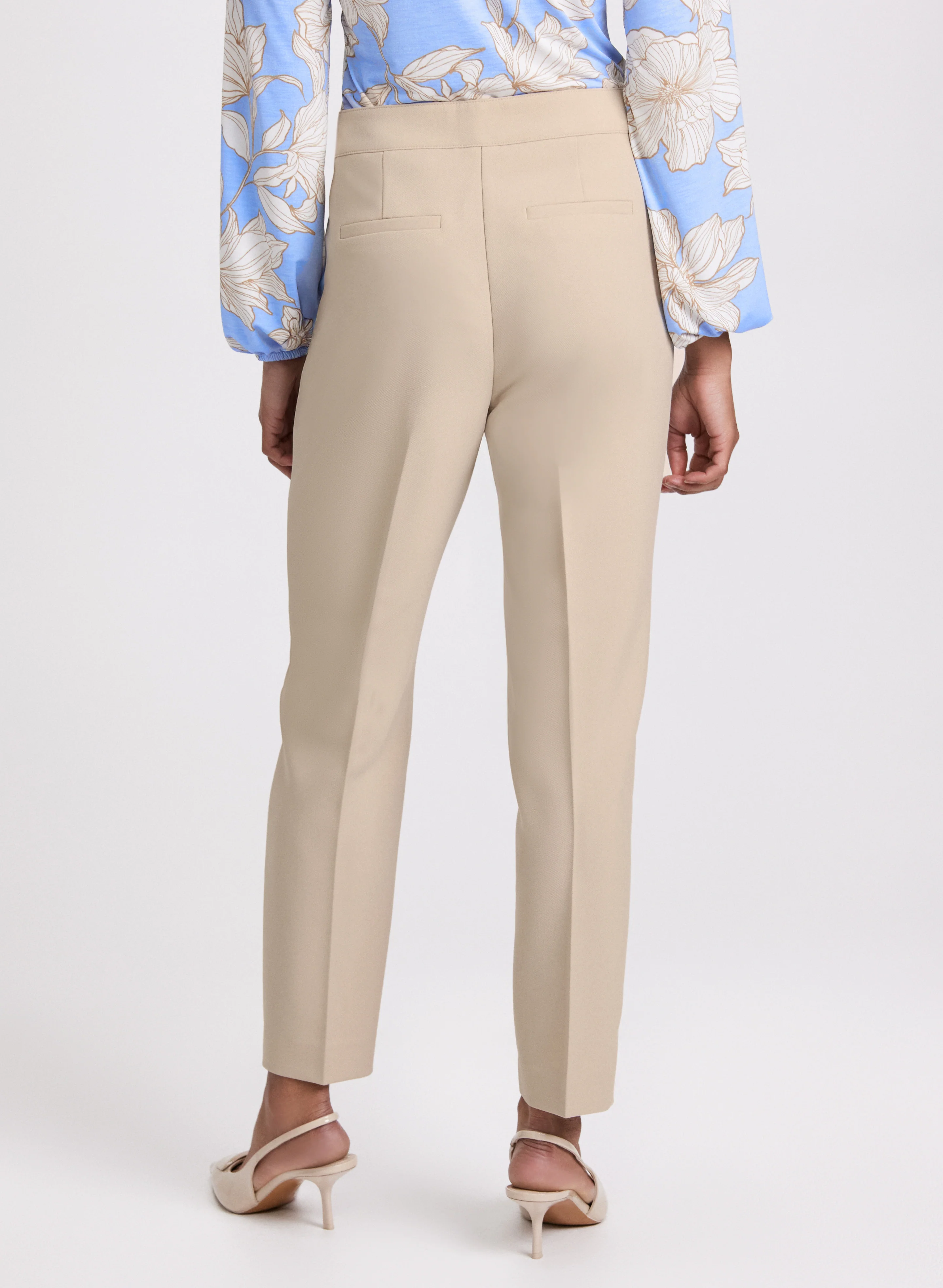 Emma Seamed Slim-Leg Pants - Image 2