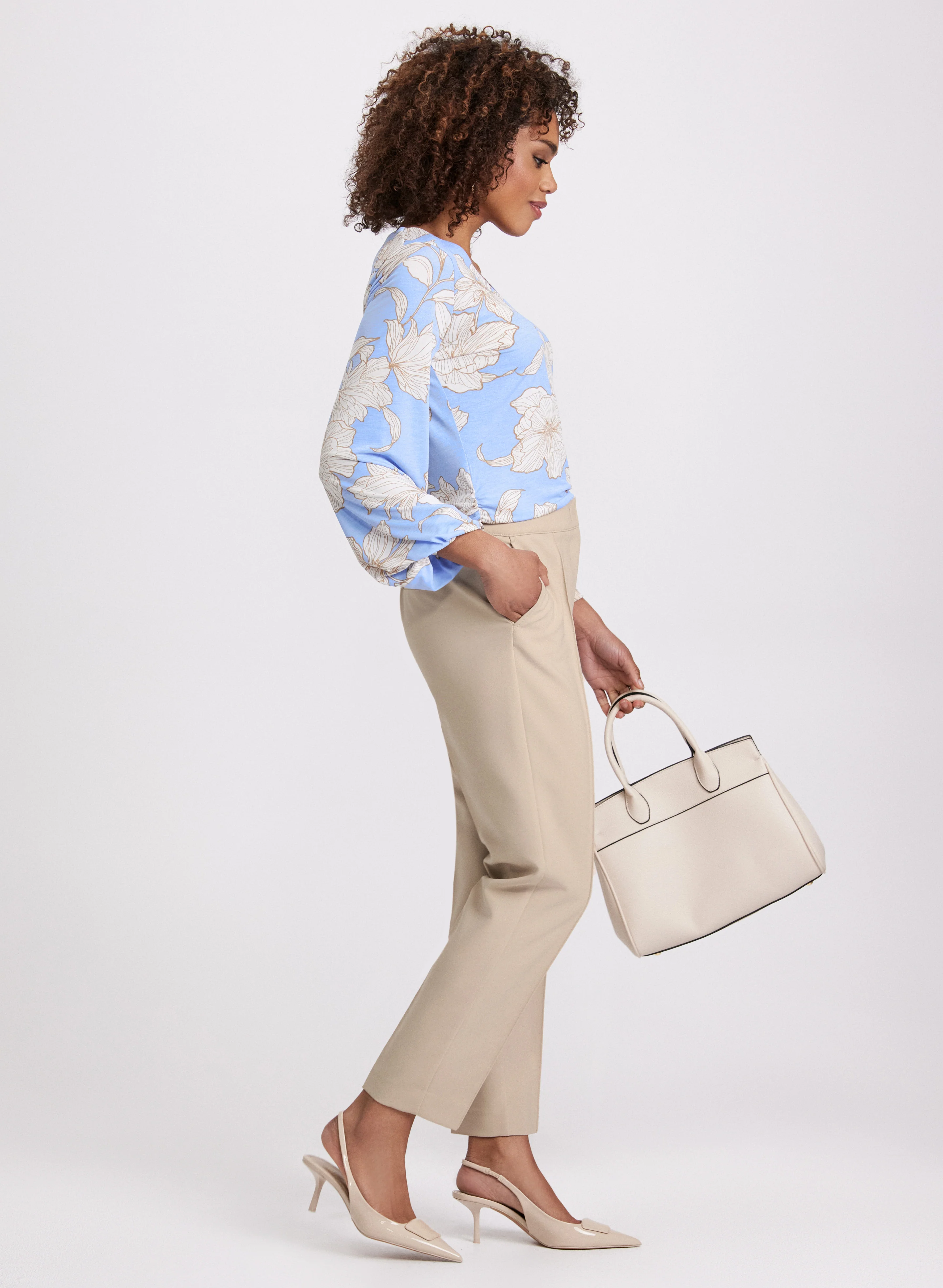 Emma Seamed Slim-Leg Pants - Image 4