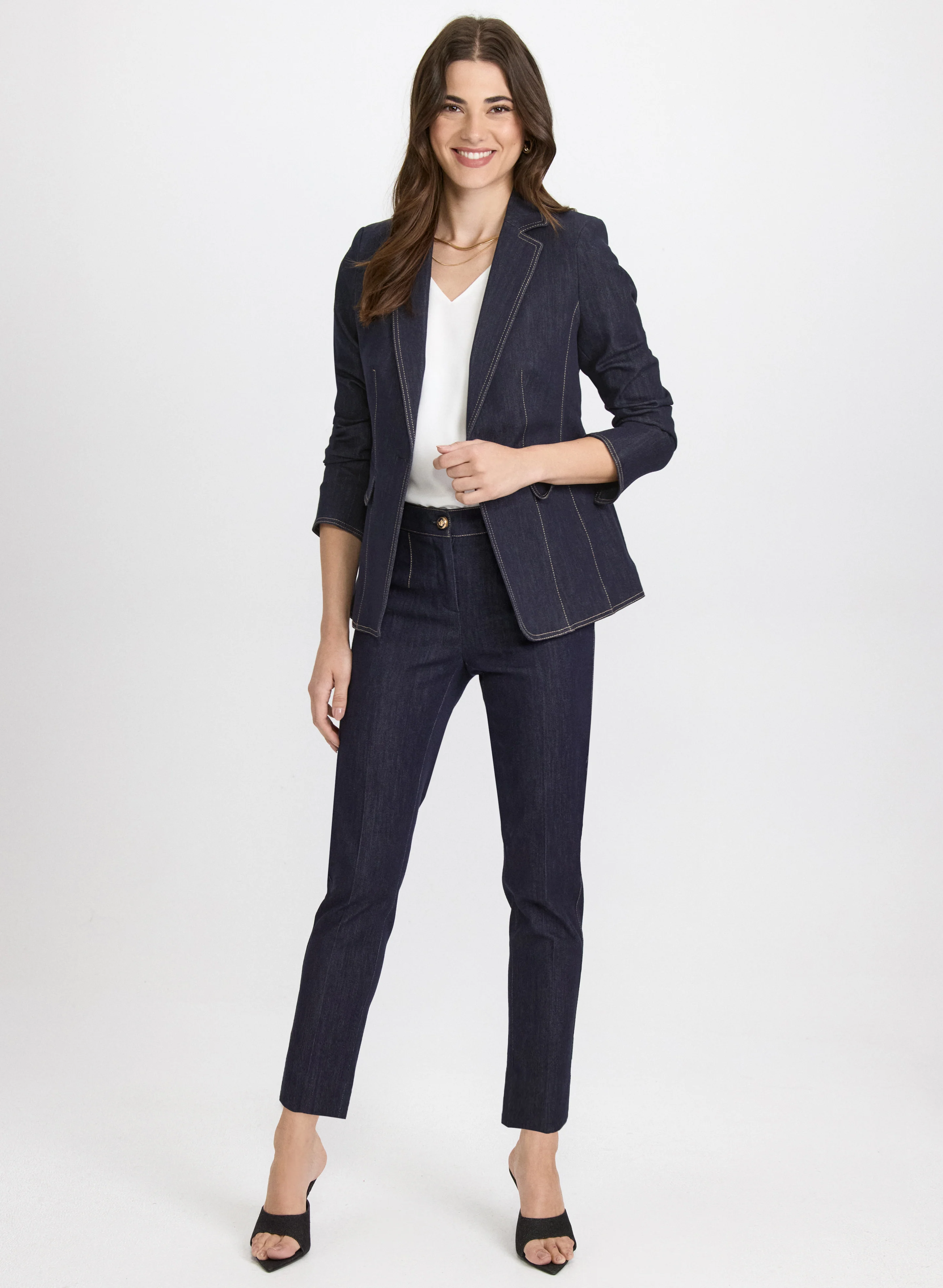 Emma Slim-Leg Denim Pants - Image 3