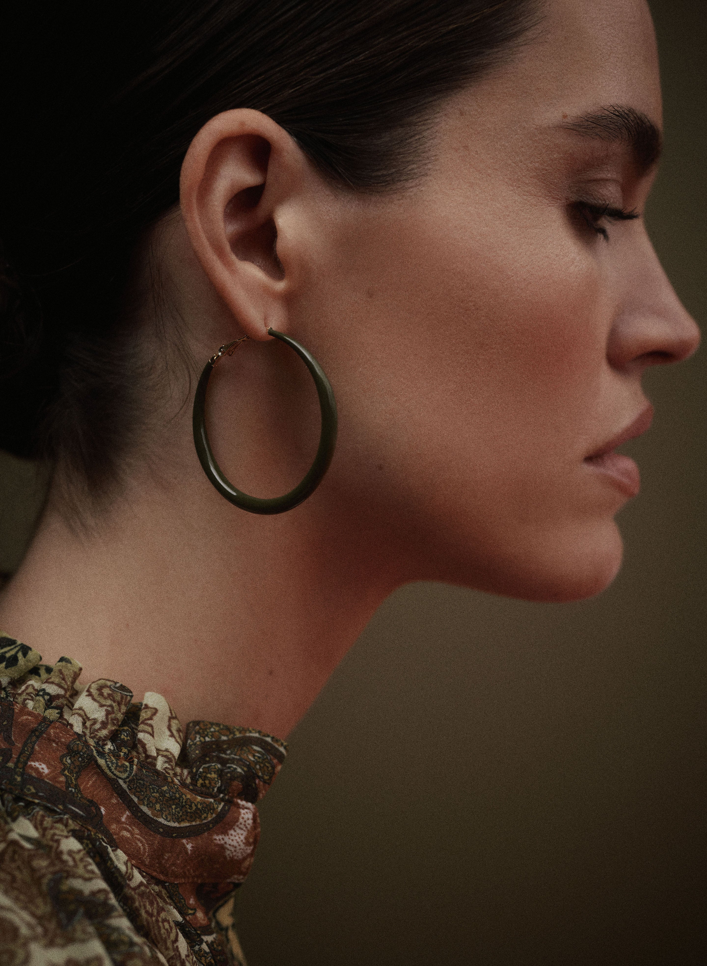 Epoxy Hoop Earrings - Image 3