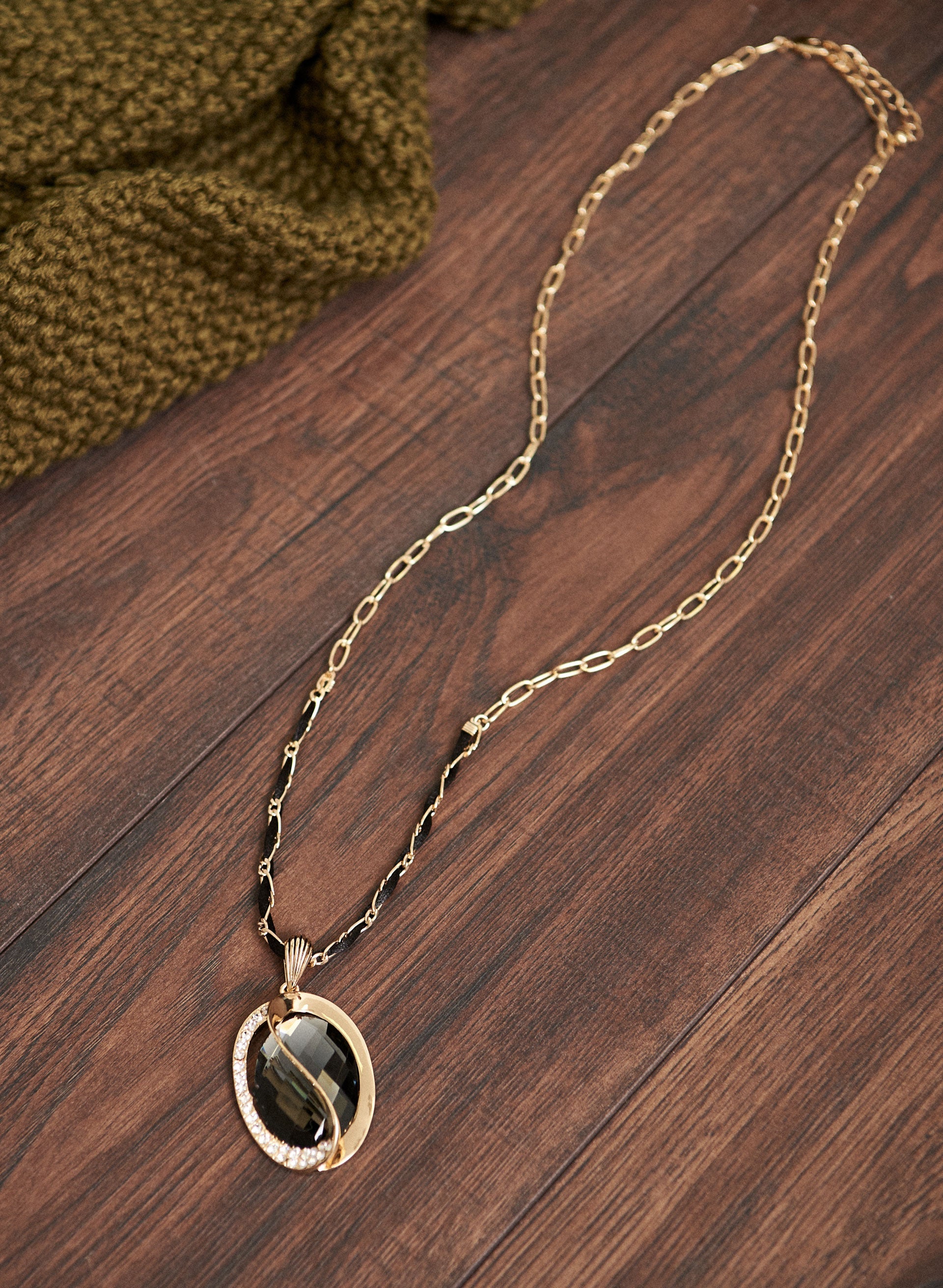 Faceted Stone Necklace