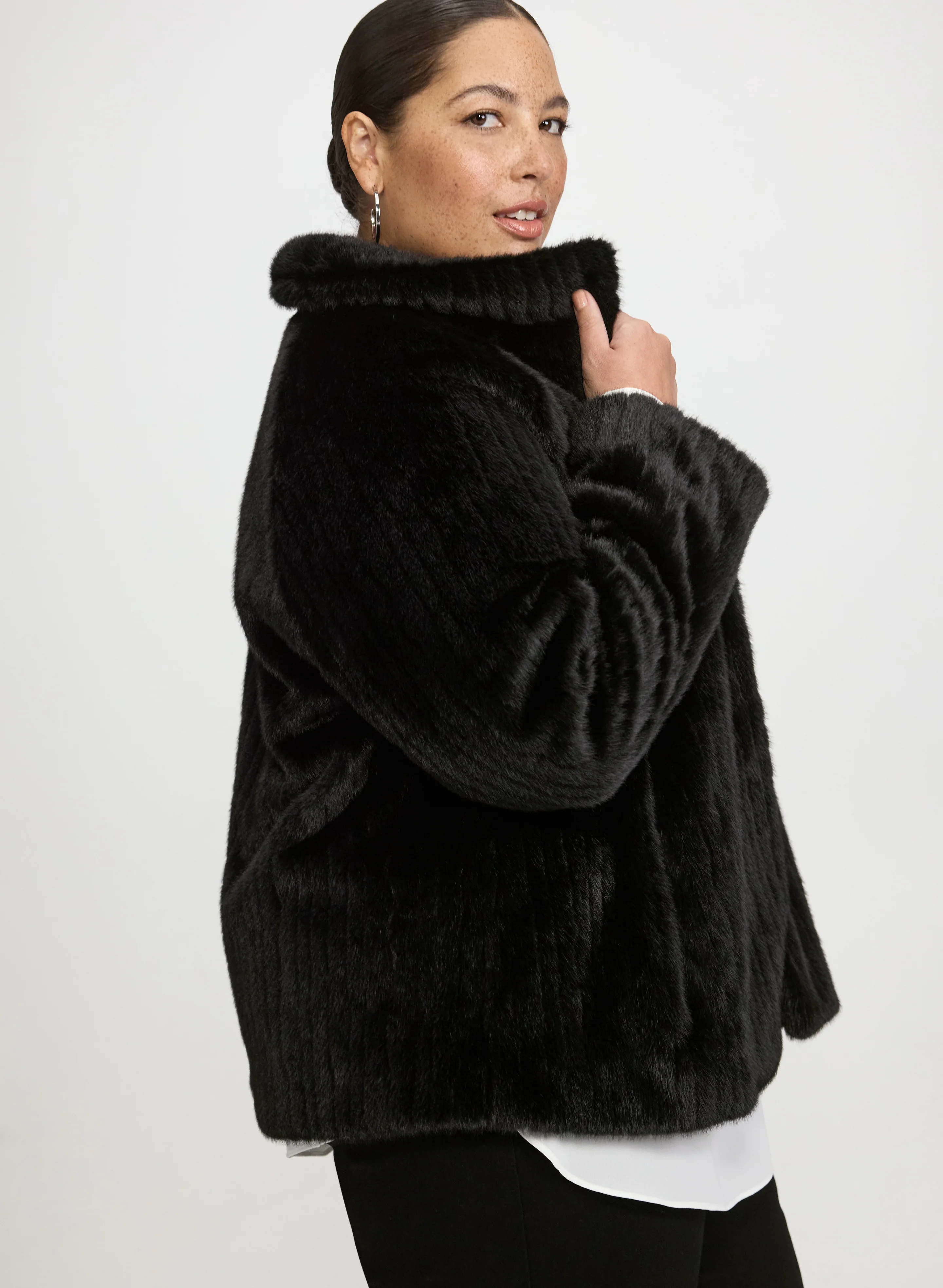 Faux Fur Coat - Image 8