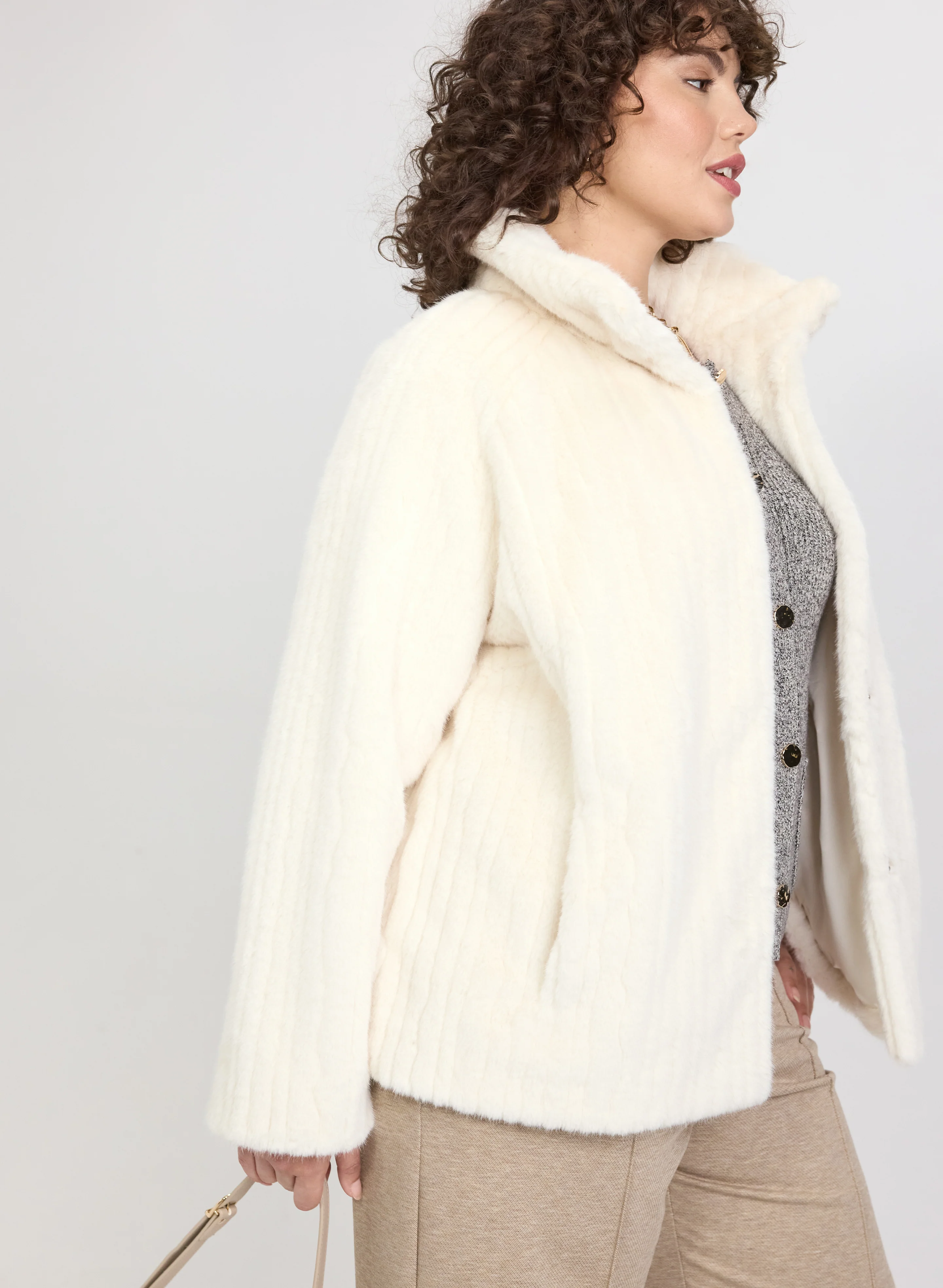 Faux Fur Coat - Image 3