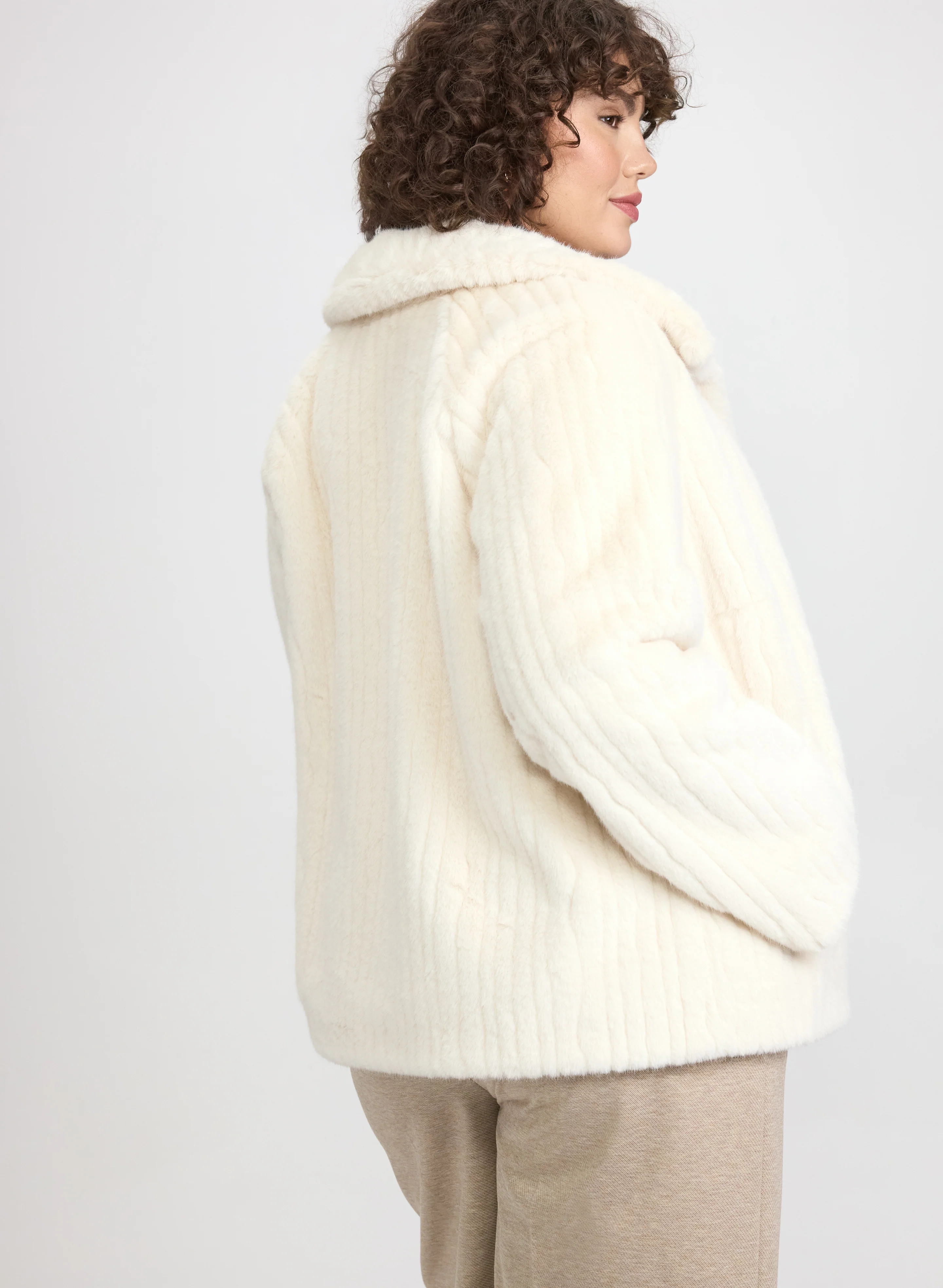 Faux Fur Coat - Image 4