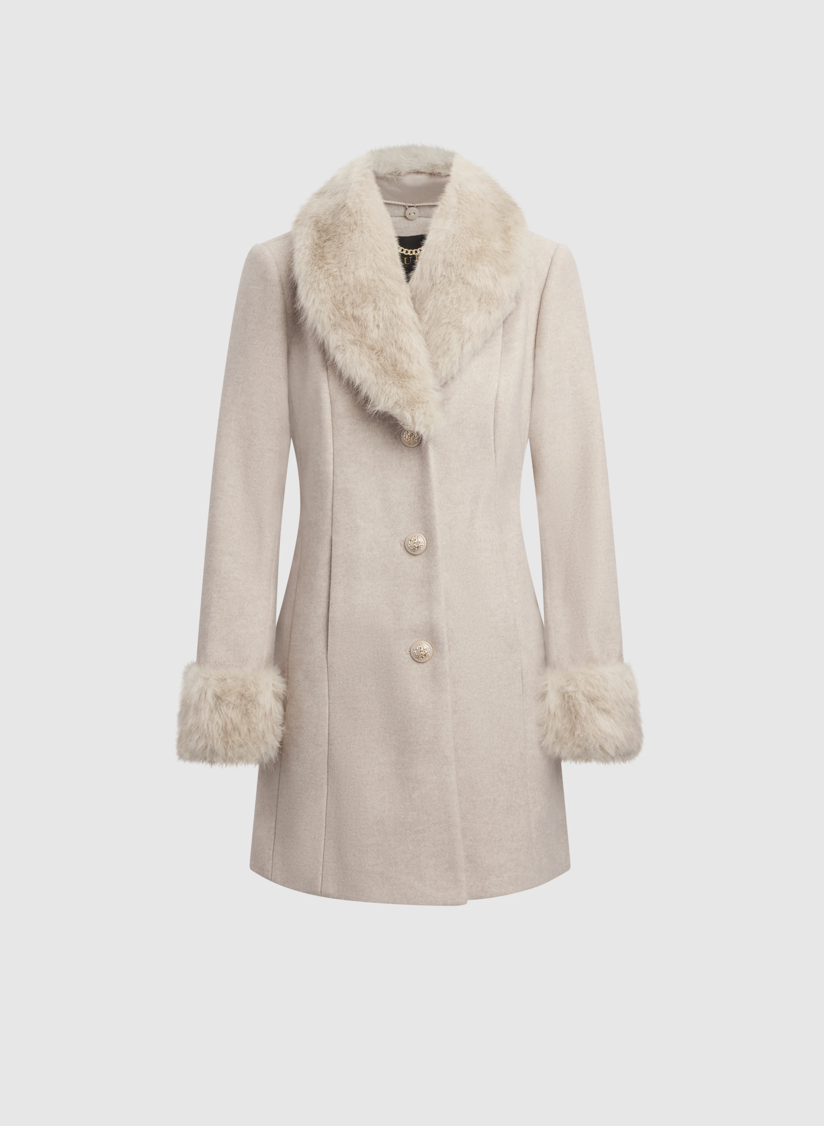 Faux-Fur Detail Coat - Image 7