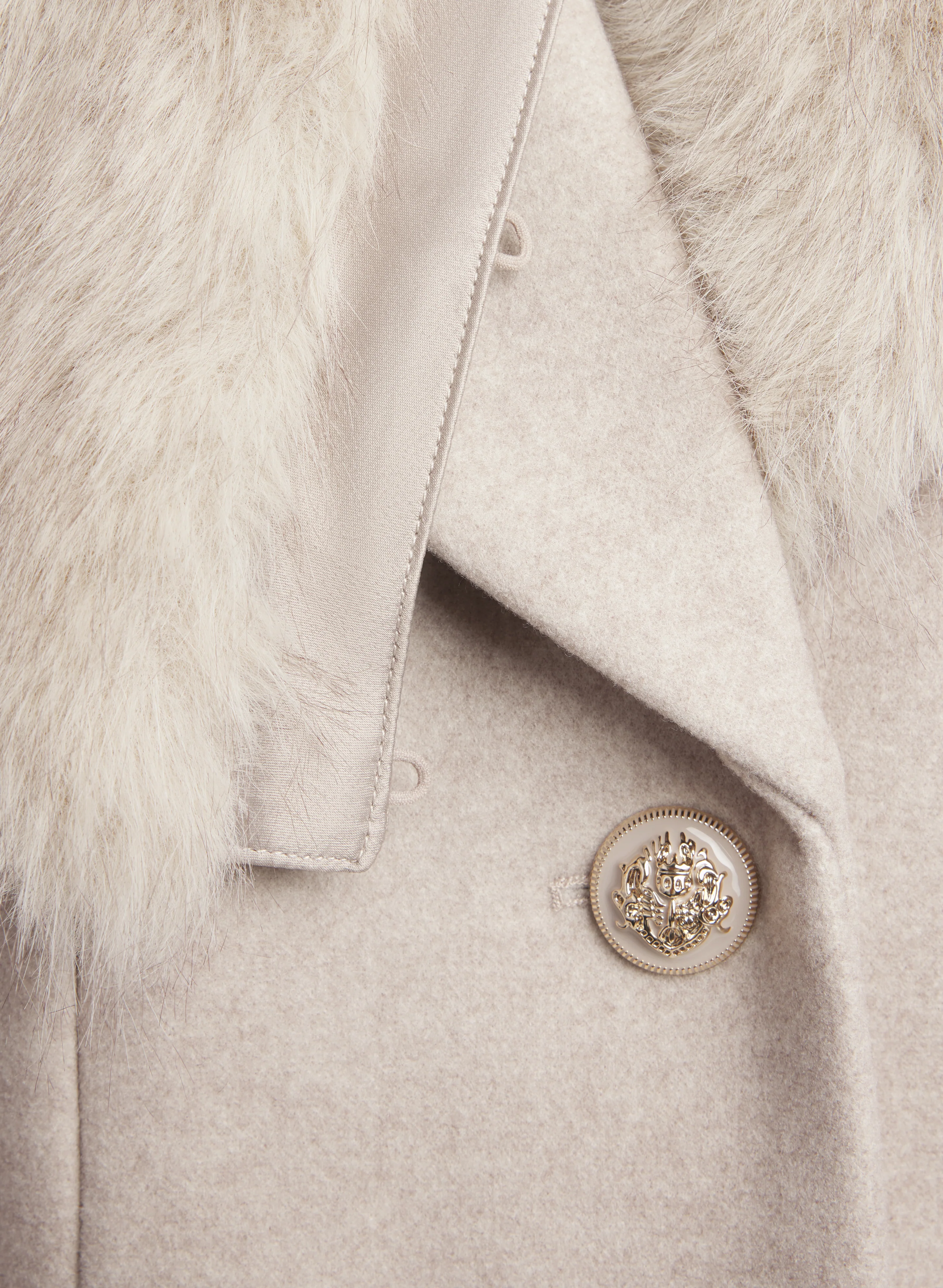 Faux-Fur Detail Coat - Image 8