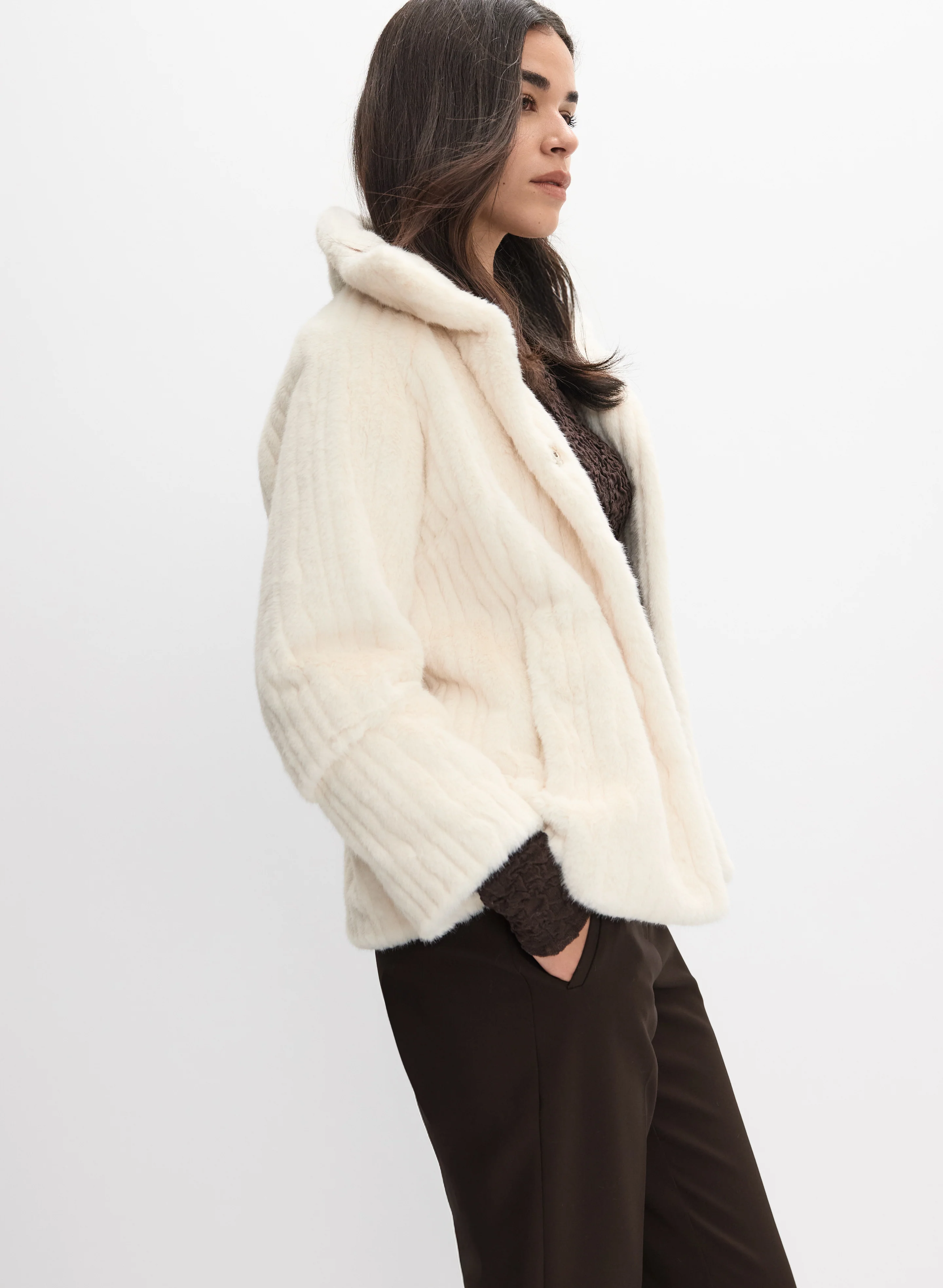Faux Fur Jacket - Image 7