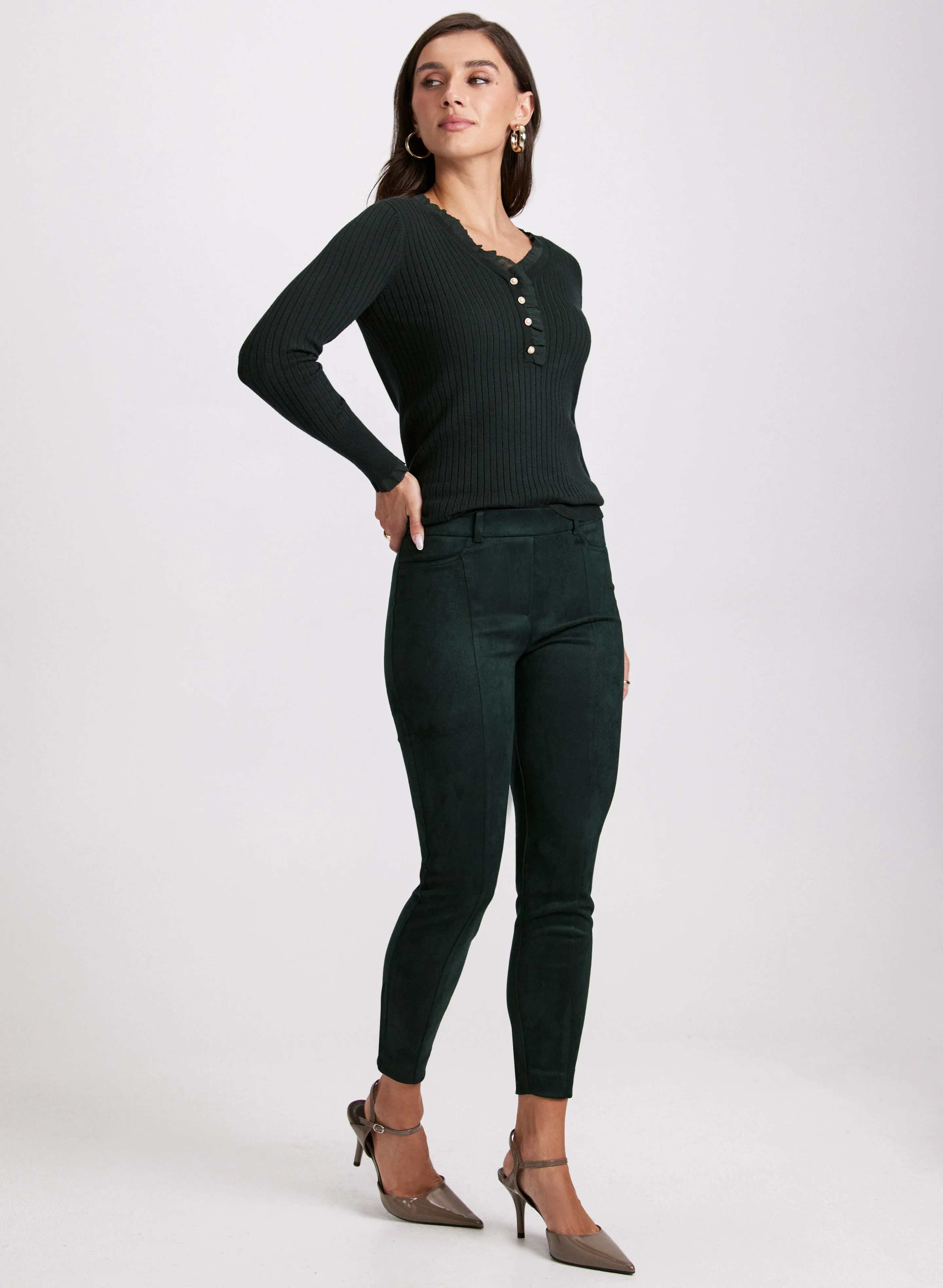 Faux-Suede Chloe Leggings - Image 3