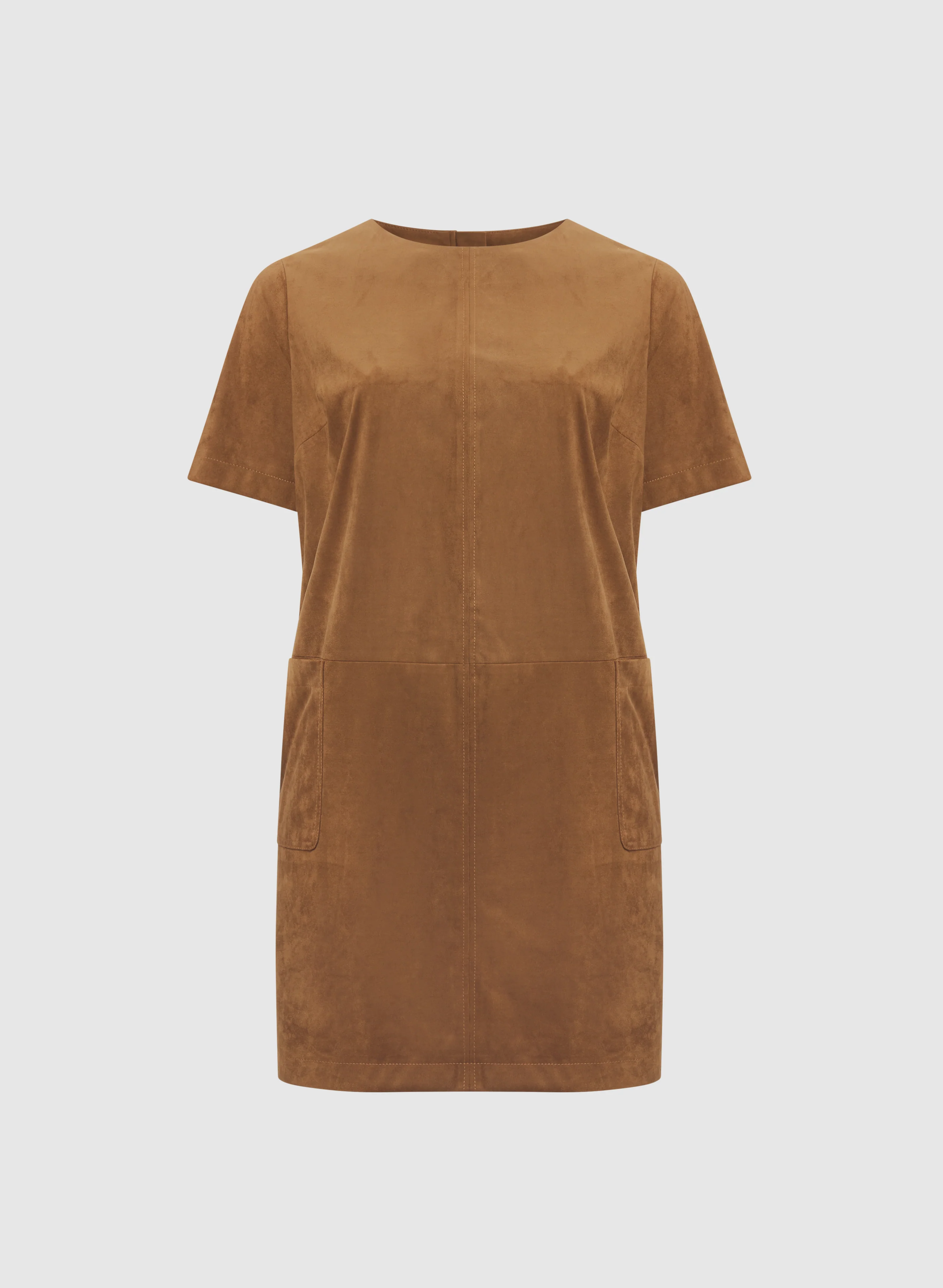 Faux-Suede Shirt Dress - Image 6