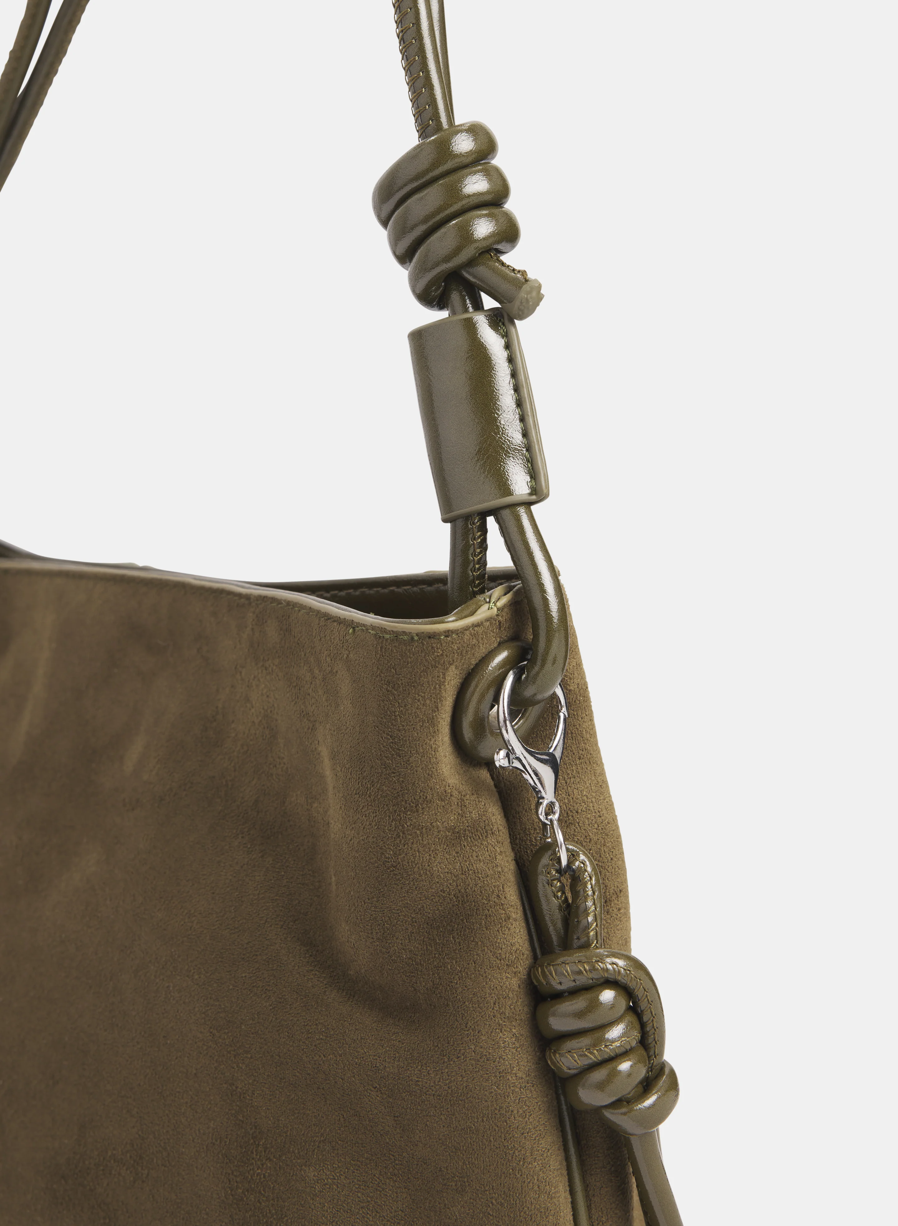 Faux-Suede Shoulder Bag - Image 2