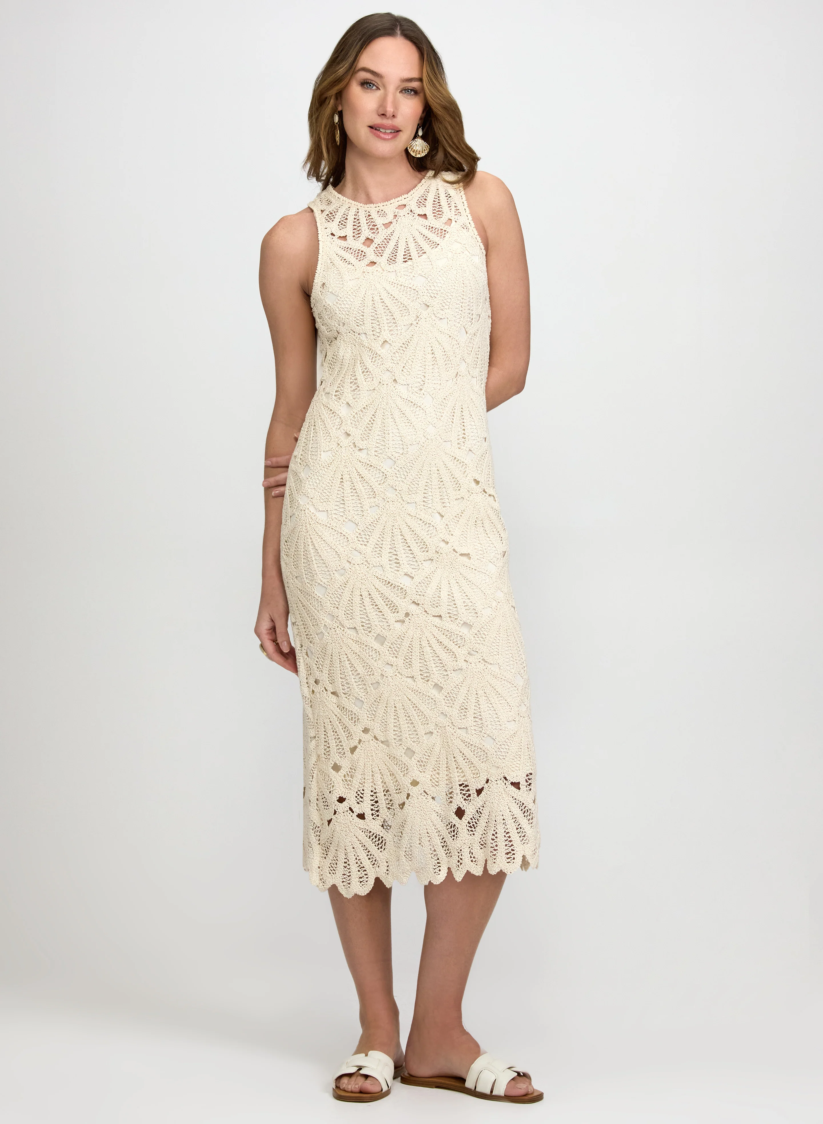 Fitted Crochet Dress