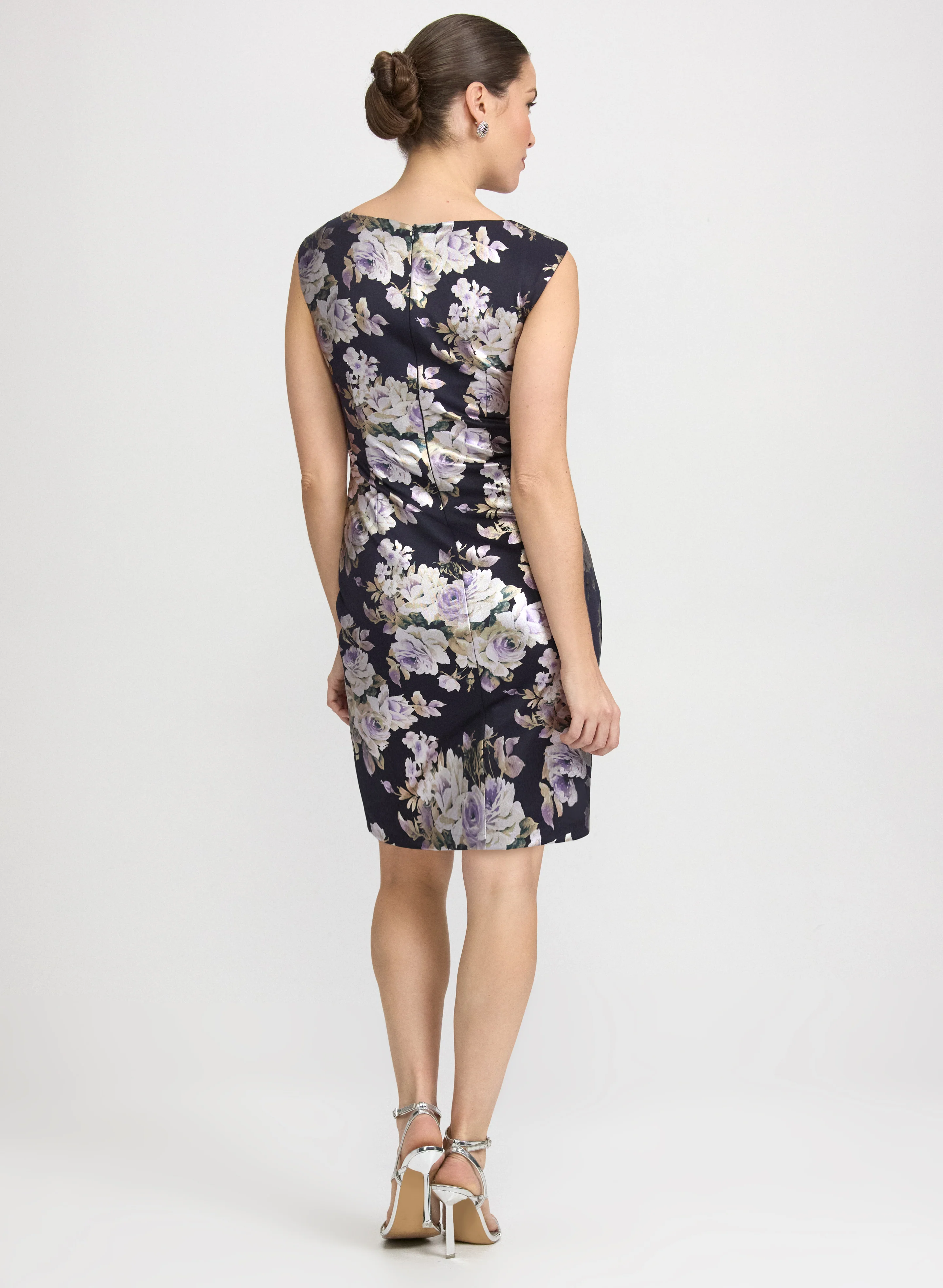 Fitted Floral Dress - Image 2