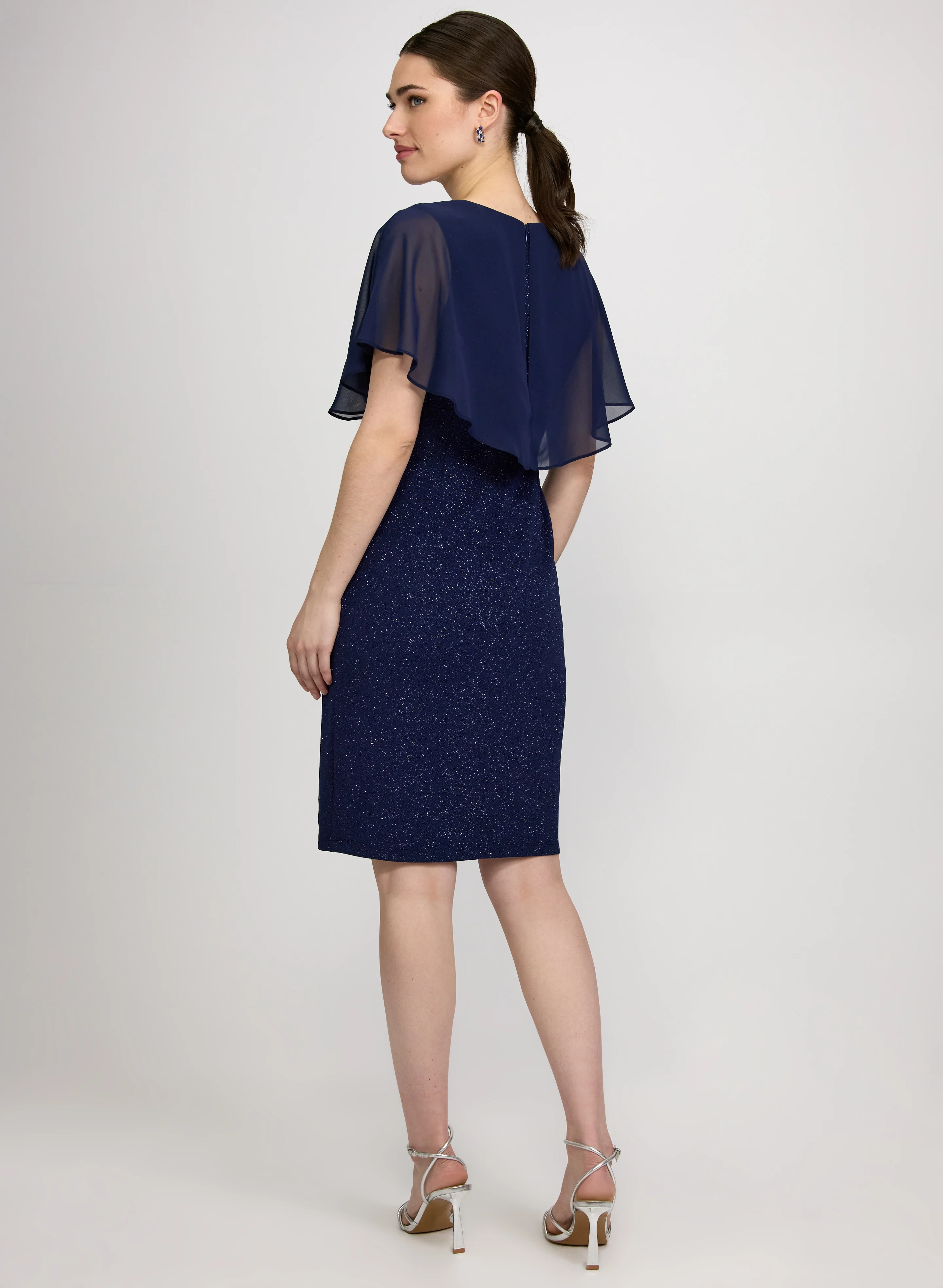 Fitted Glitter Dress - Image 4