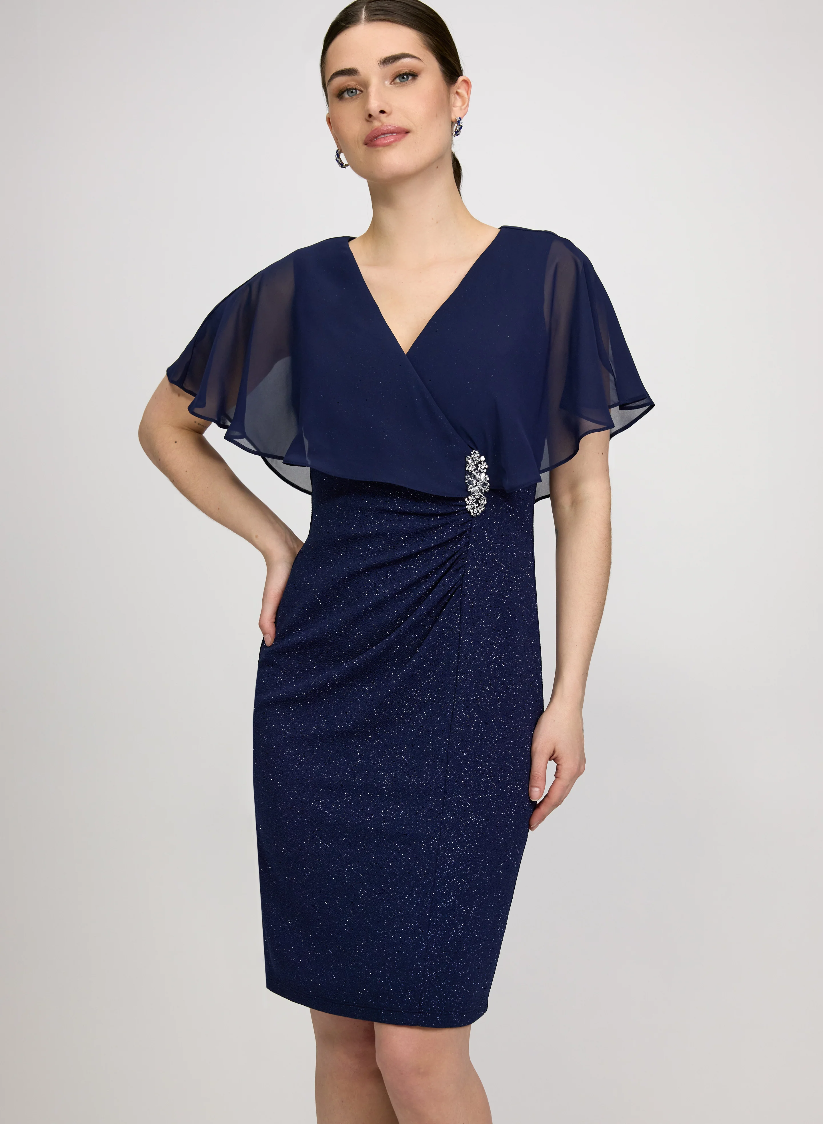 Fitted Glitter Dress - Image 5