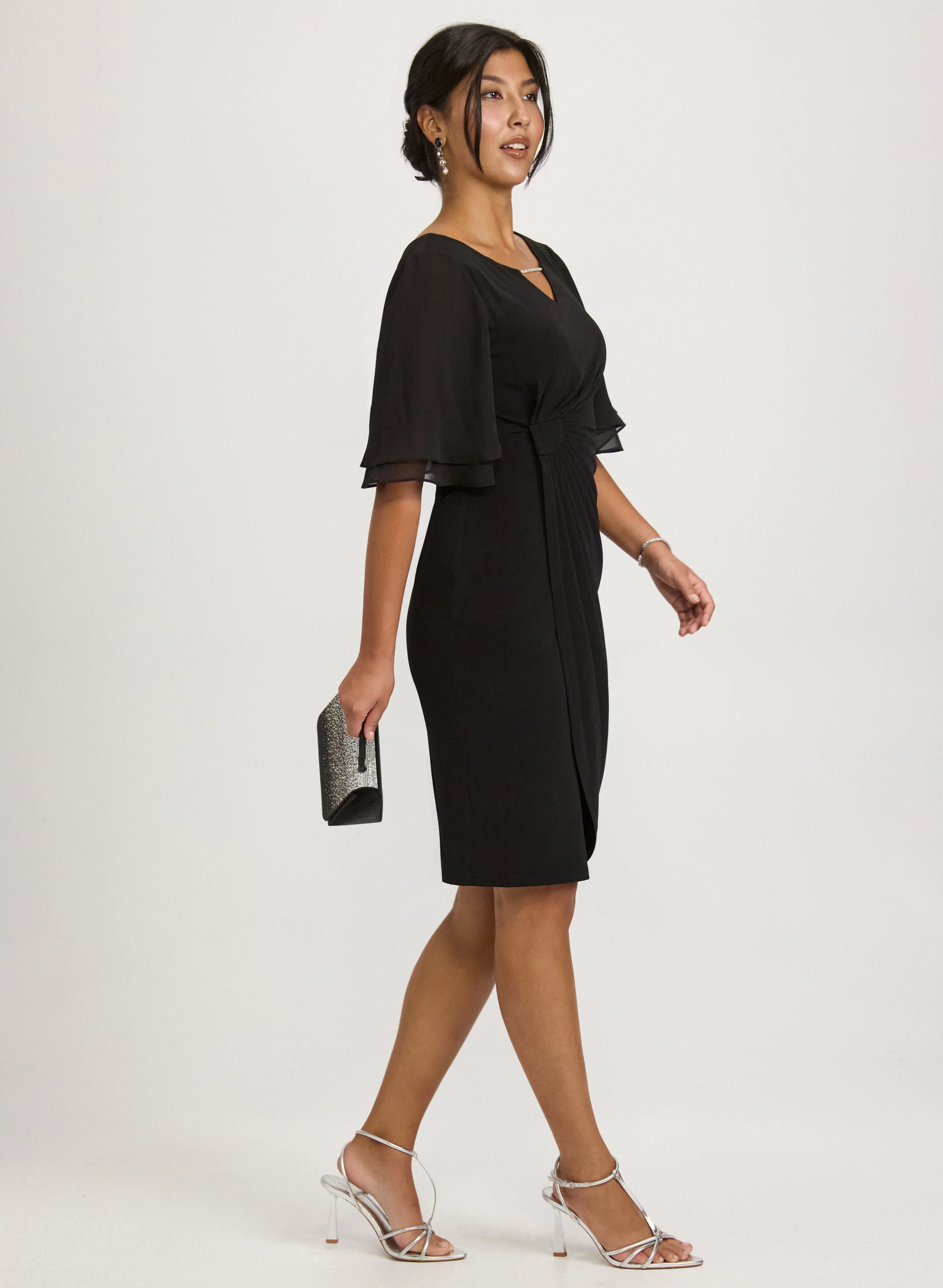 Fitted Jersey Dress - Image 4