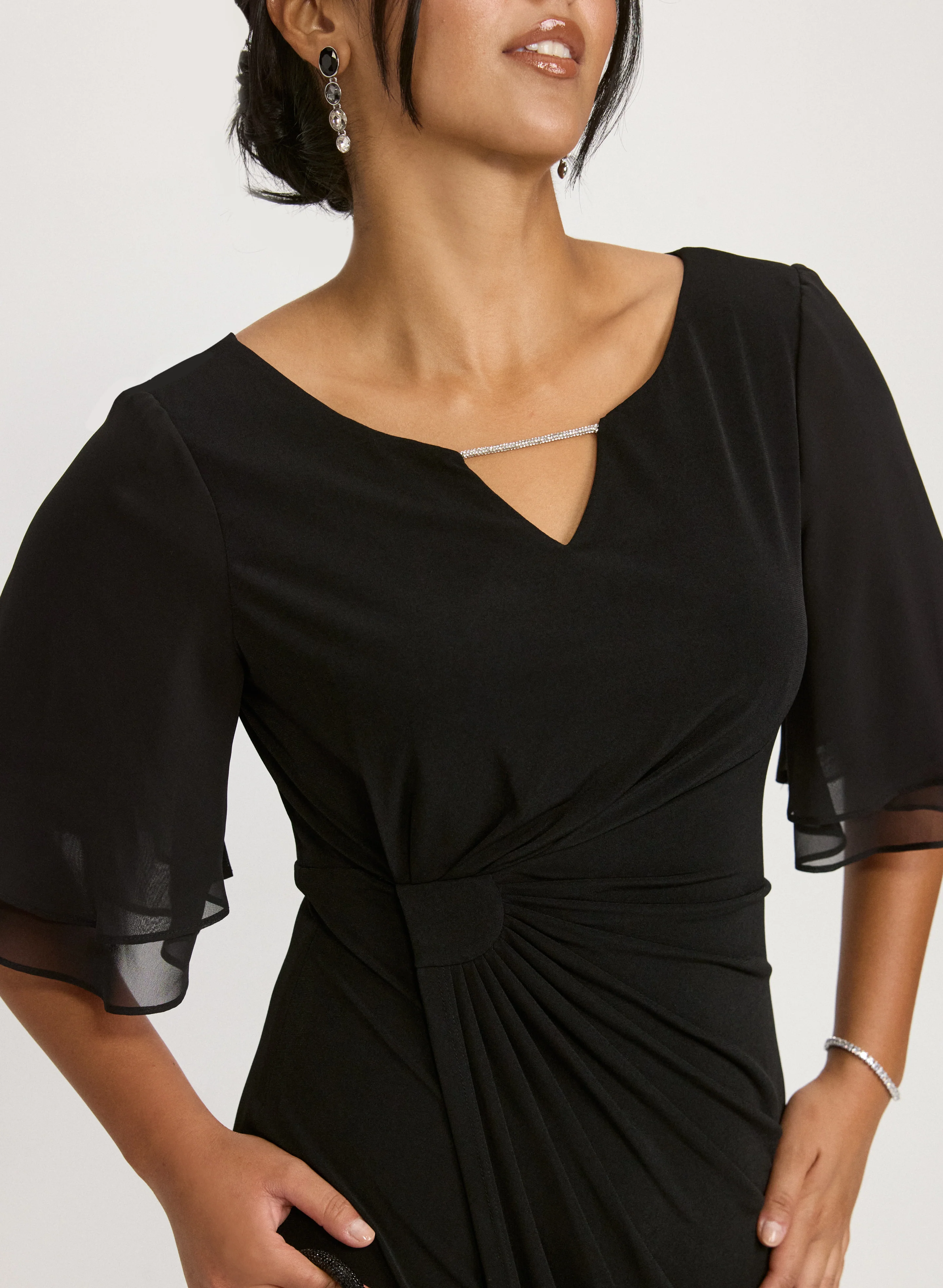 Fitted Jersey Dress - Image 5