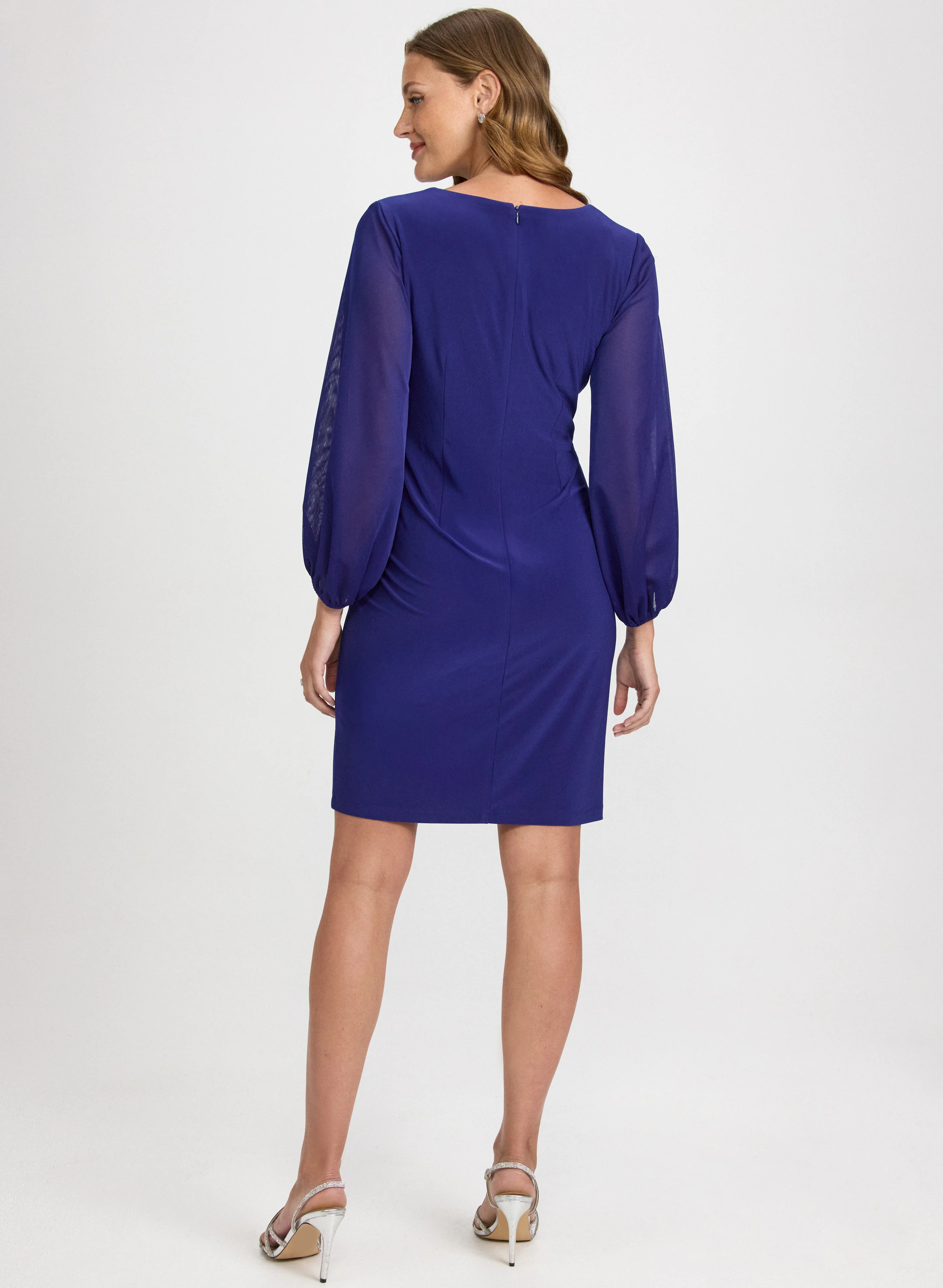 Fitted Jersey Dress - Image 3