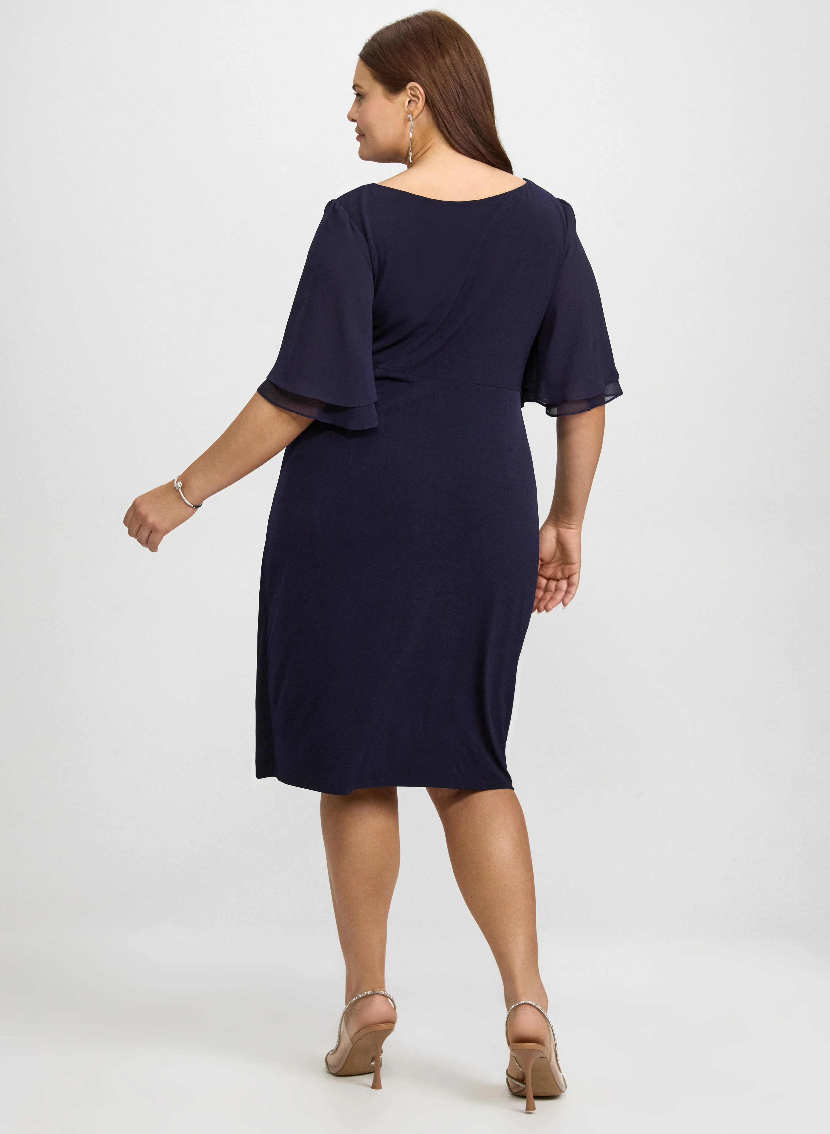 Fitted Jersey Dress - Image 4
