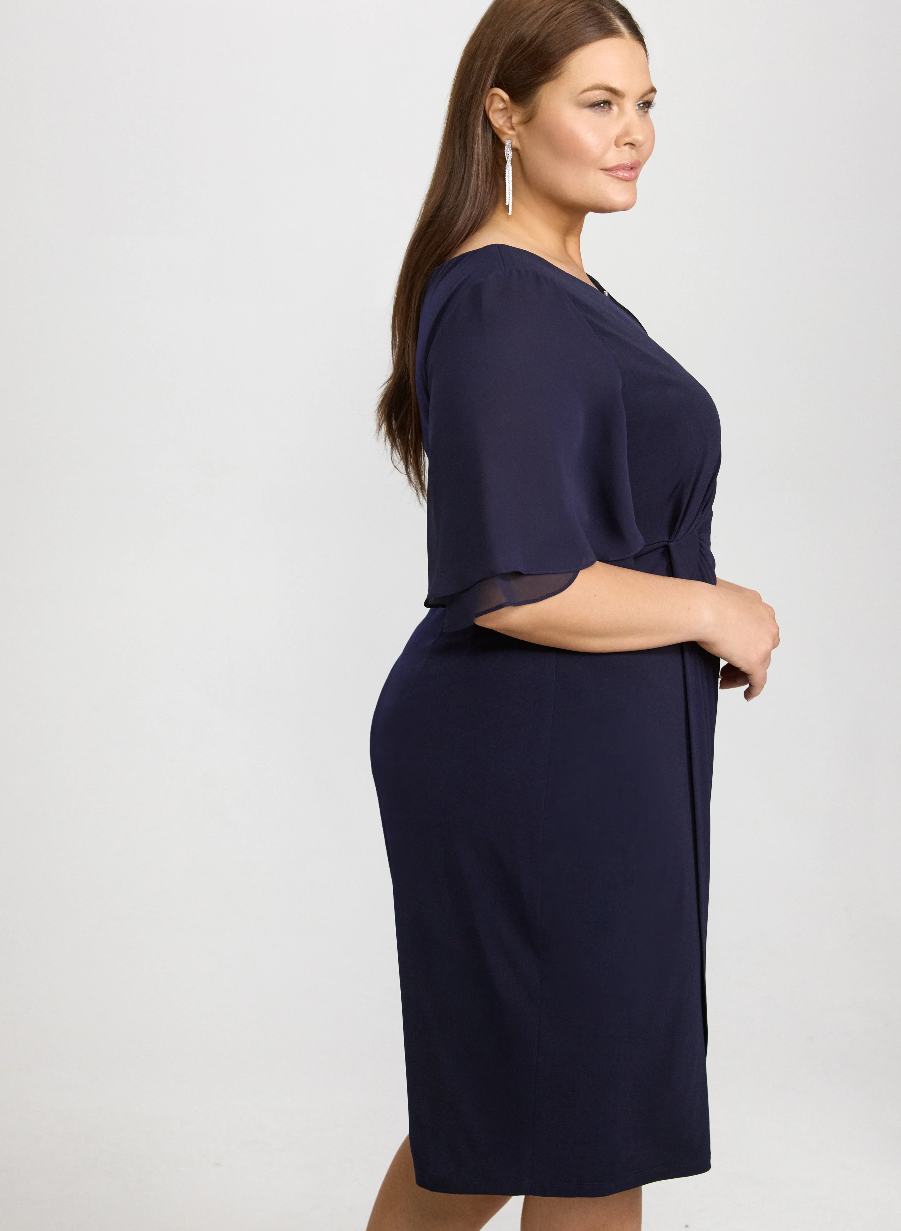 Fitted Jersey Dress - Image 5