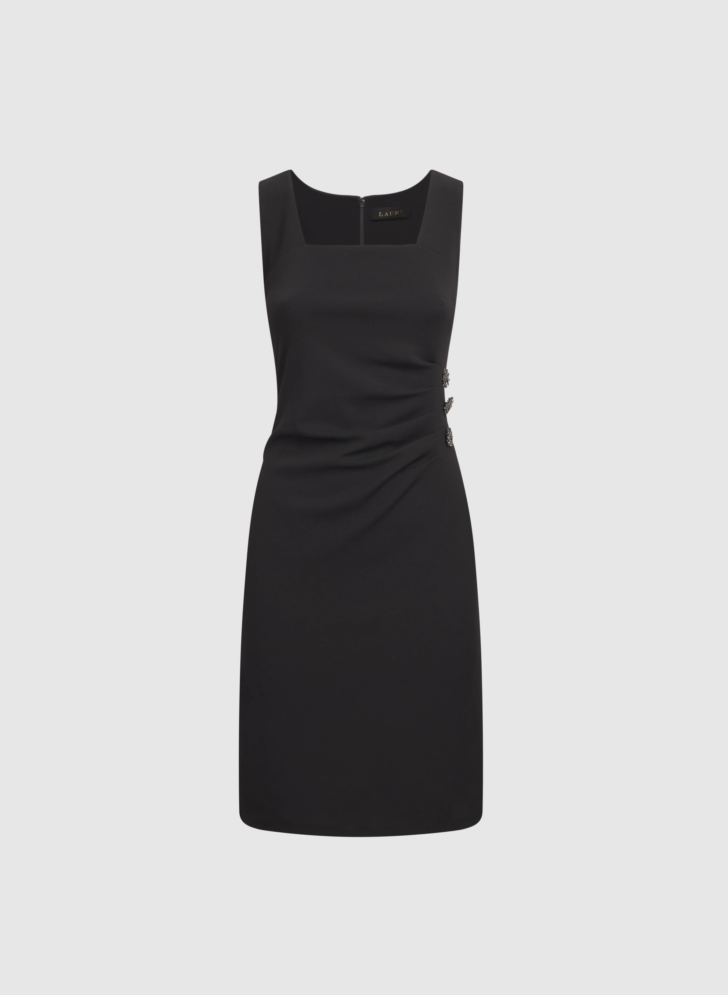 Fitted Rhinestone Detail Dress - Image 5