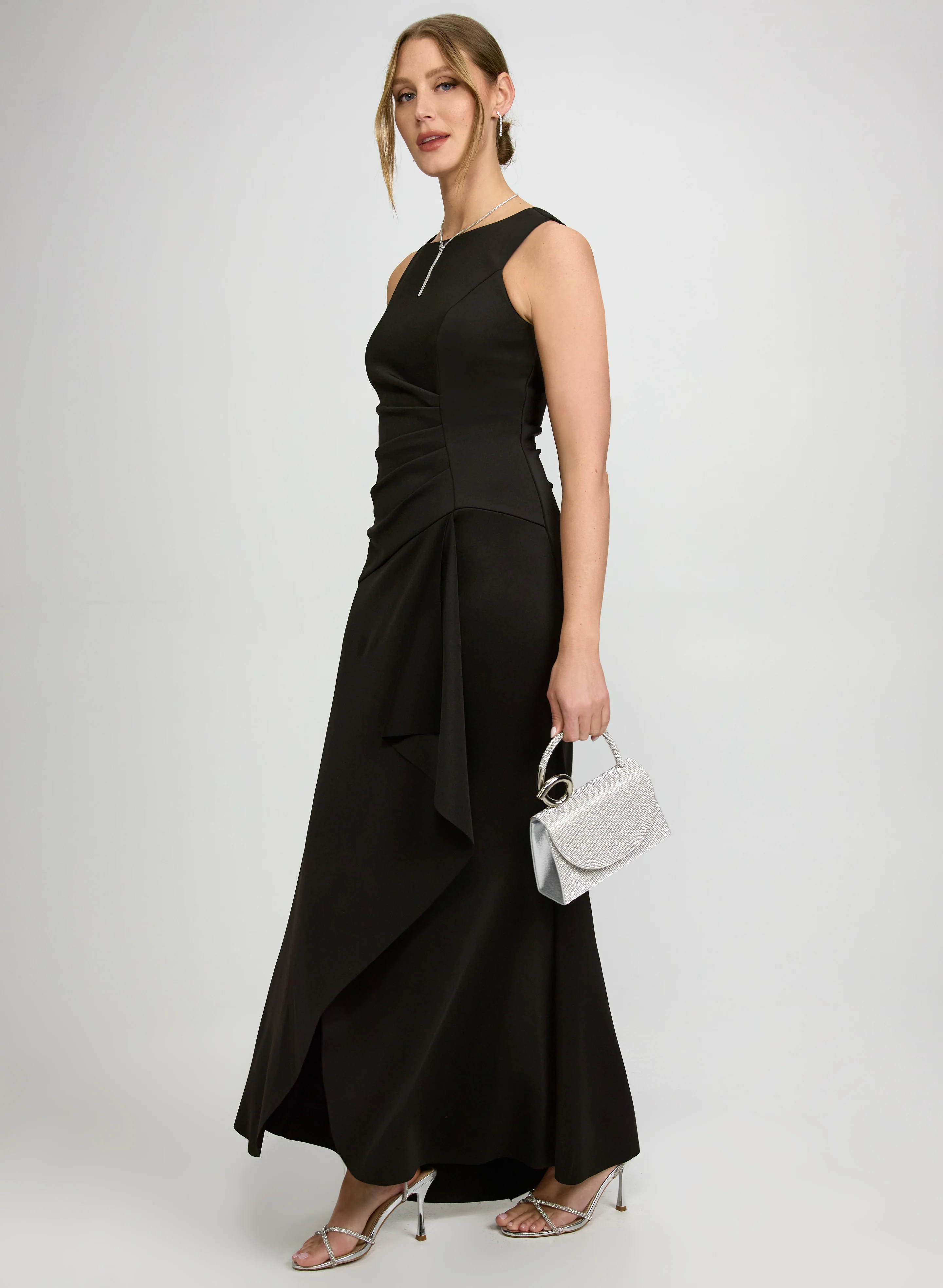 Fitted Scuba Crepe Dress - Image 2