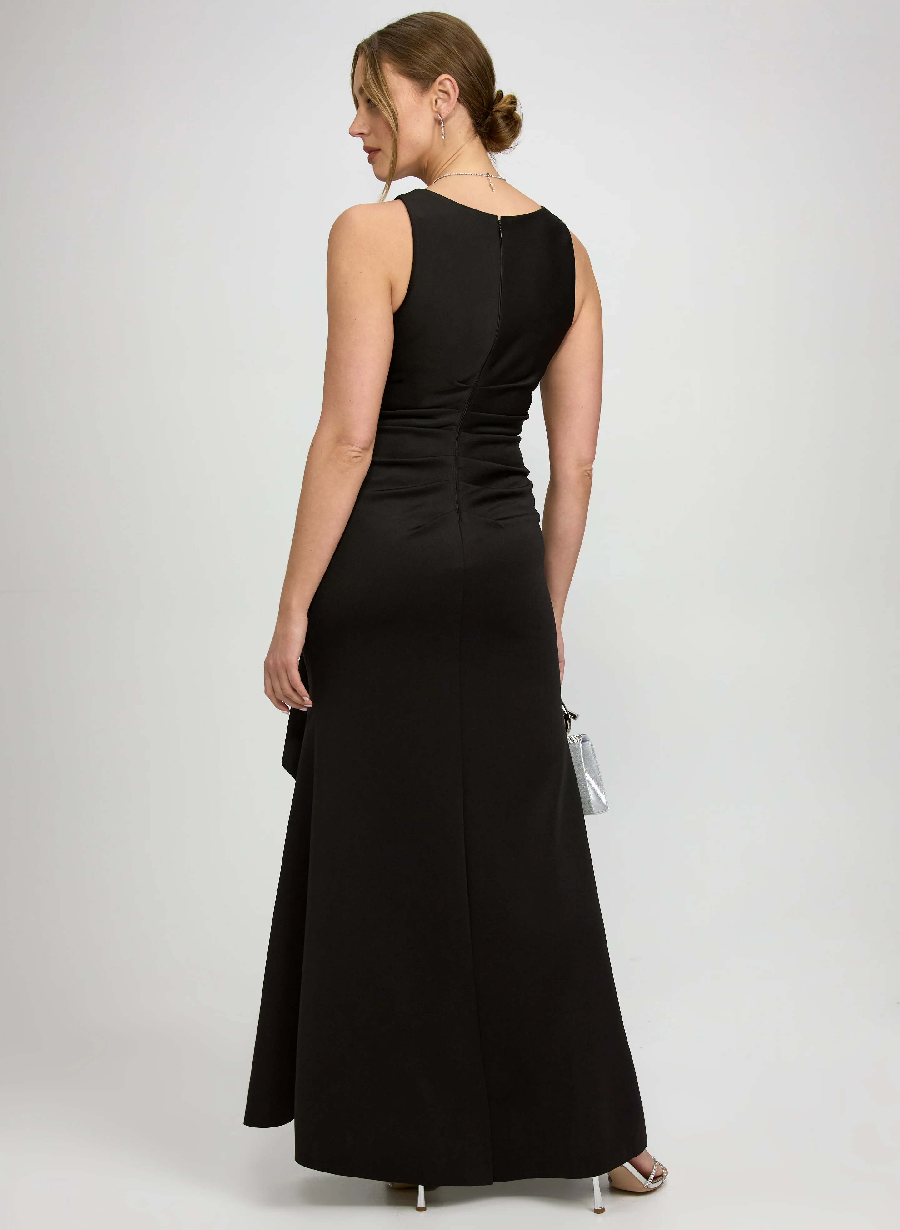 Fitted Scuba Crepe Dress - Image 3