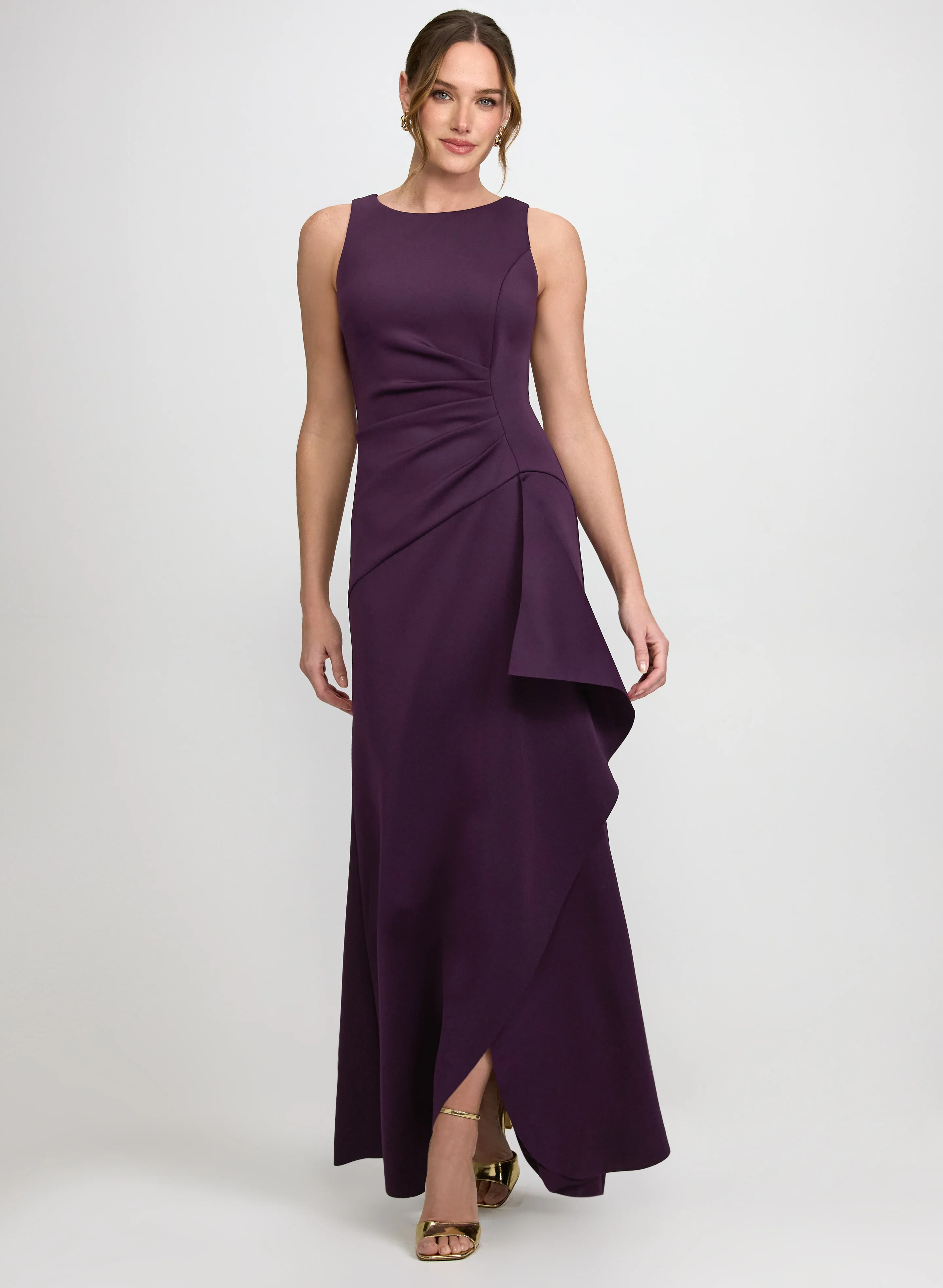 Fitted Scuba Crepe Dress