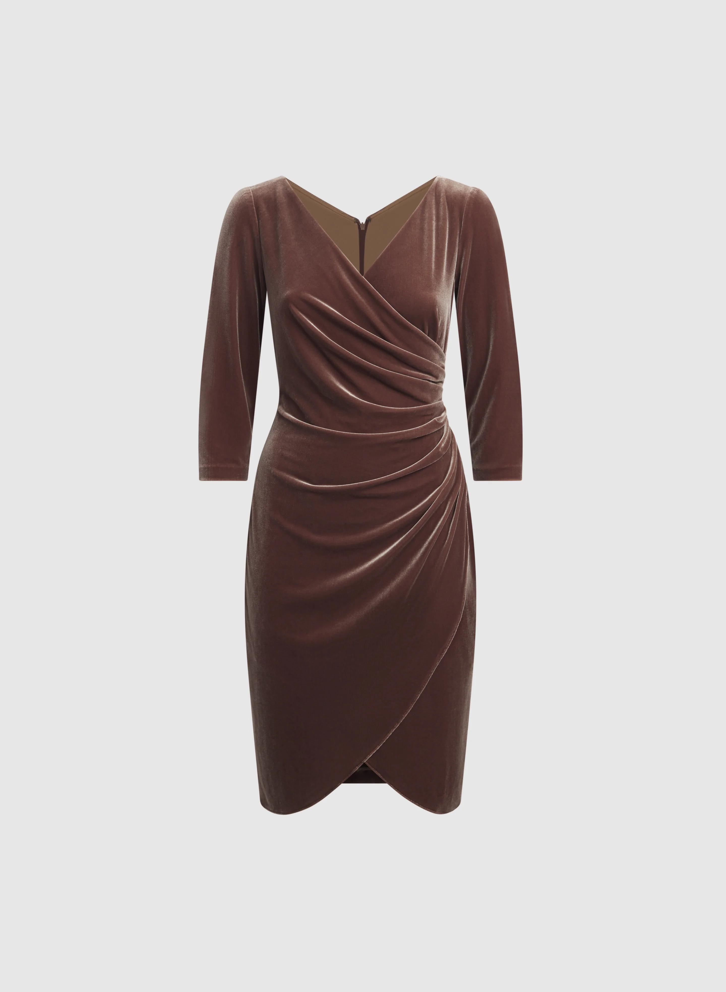Fitted Velvet Dress - Image 6