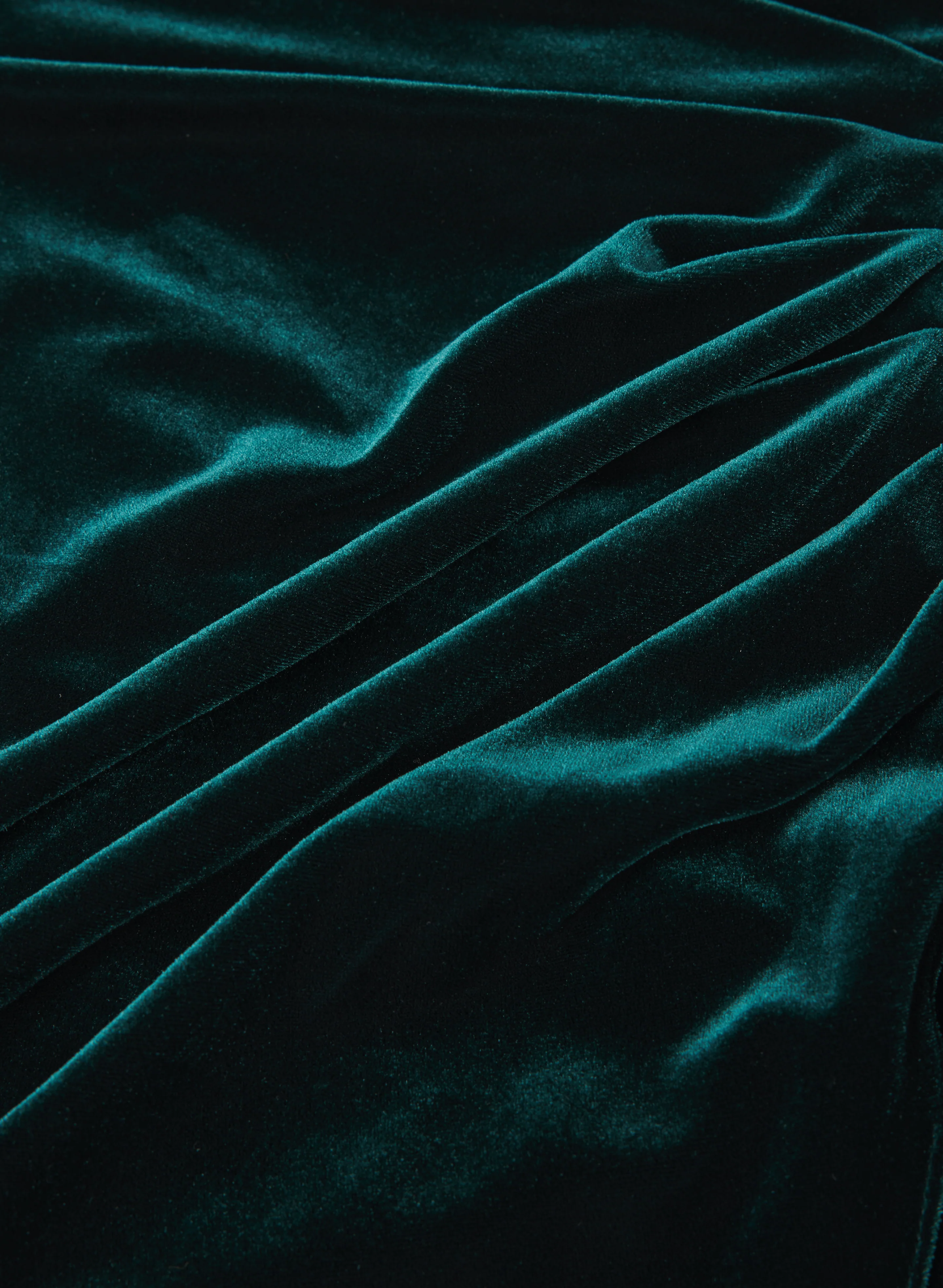 Fitted Velvet Dress - Image 7