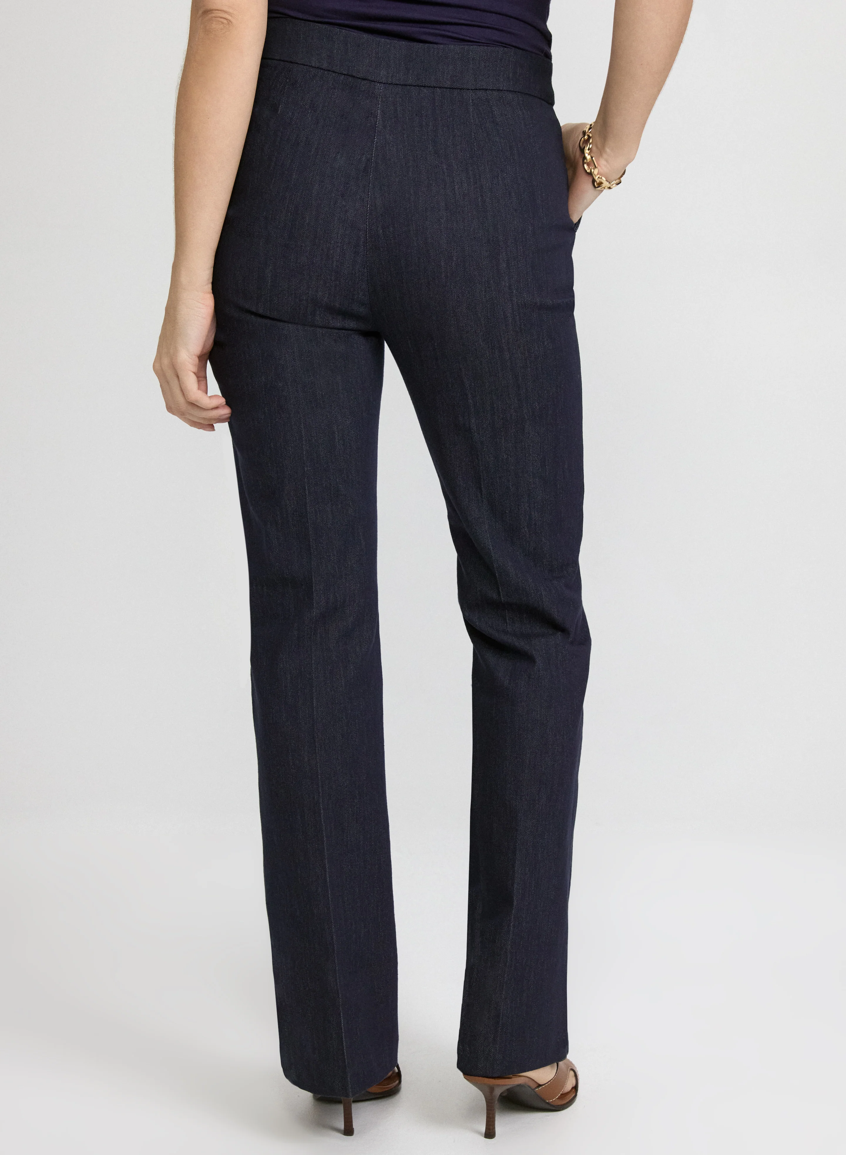 Flare-Leg Denim Pants - Image 2