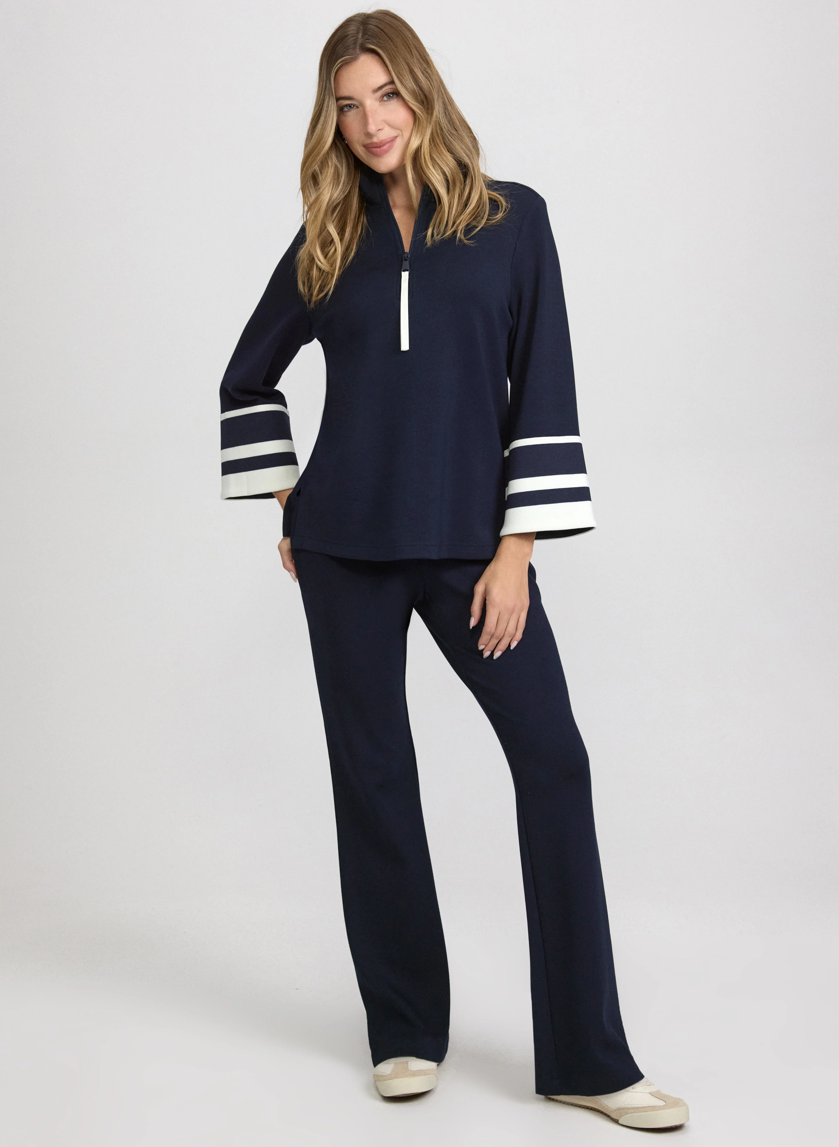 Flare-Leg Scuba Pants - Image 3