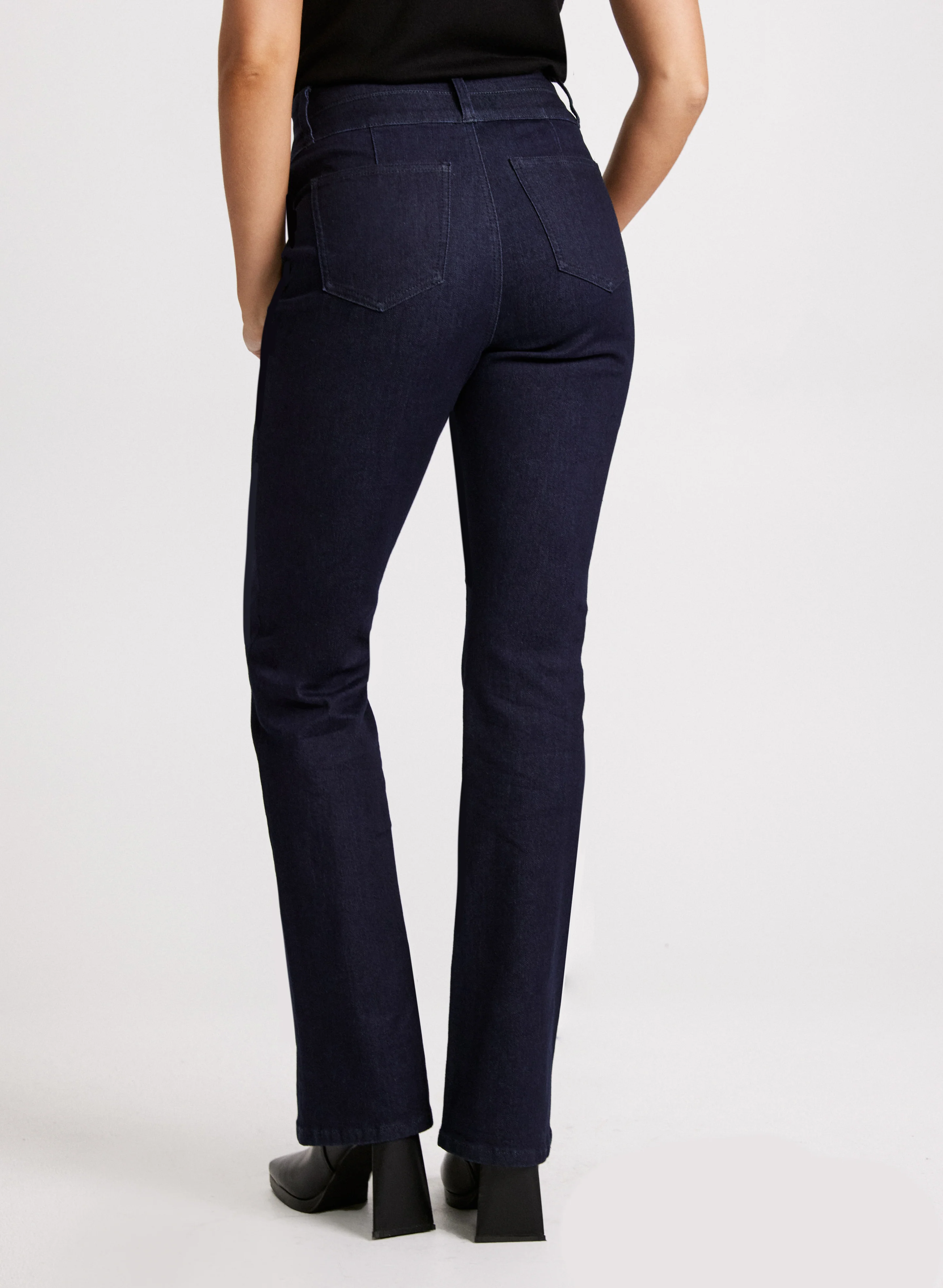 Flared Pintuck Jeans - Image 2