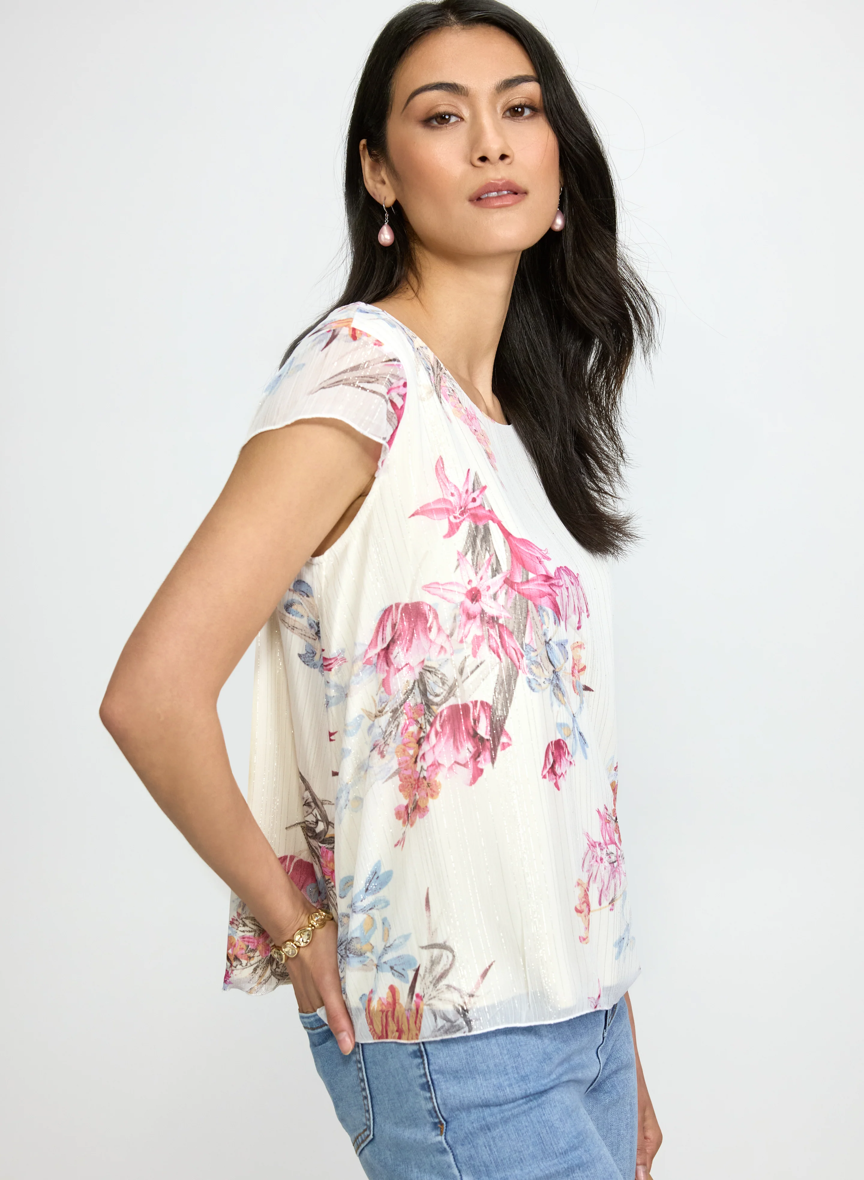 Floral A-Line Blouse - Image 2