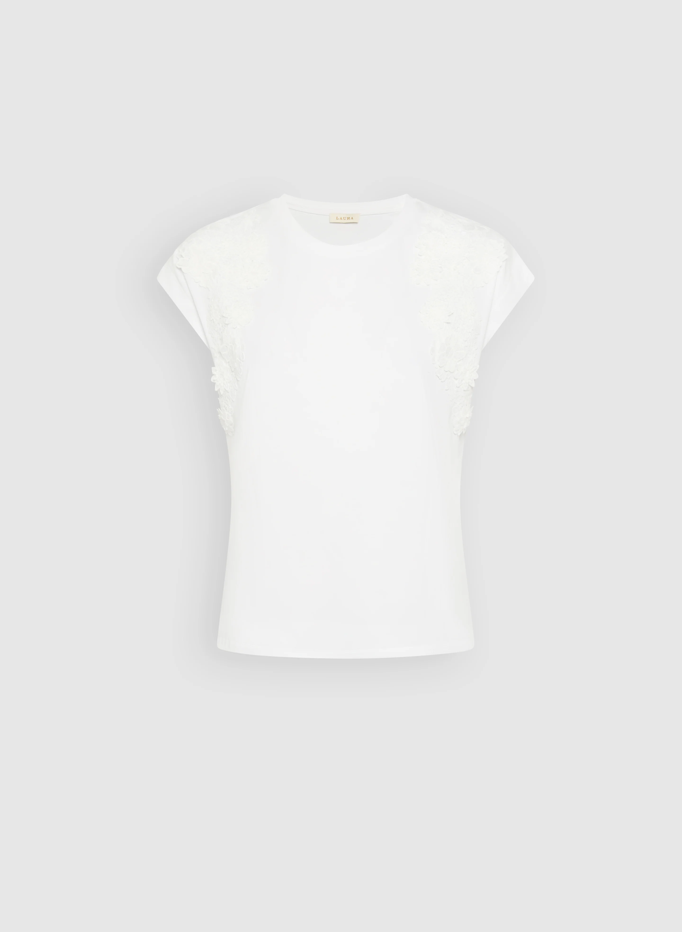 Floral Appliqué T-Shirt - Image 6