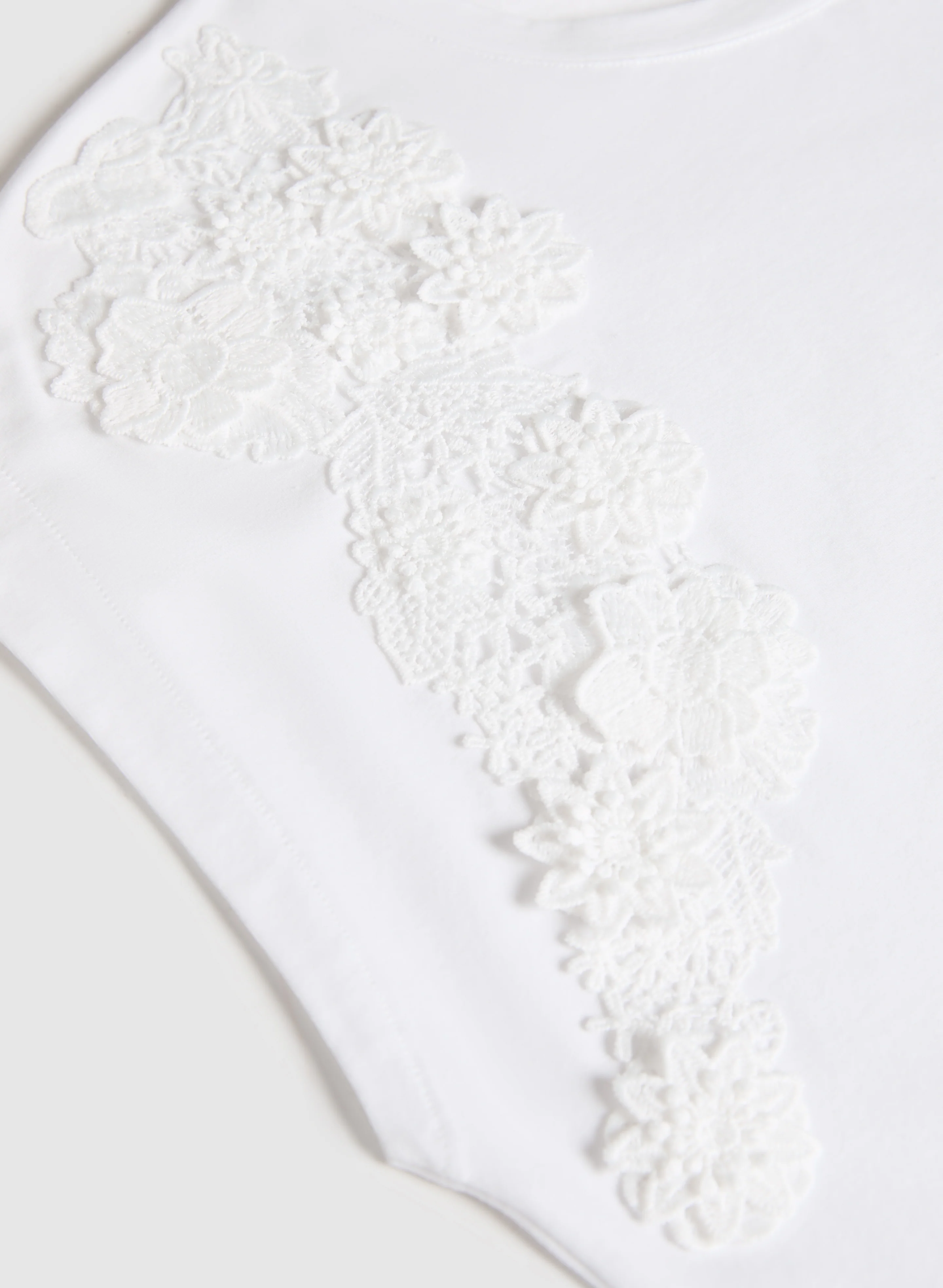 Floral Appliqué T-Shirt - Image 7