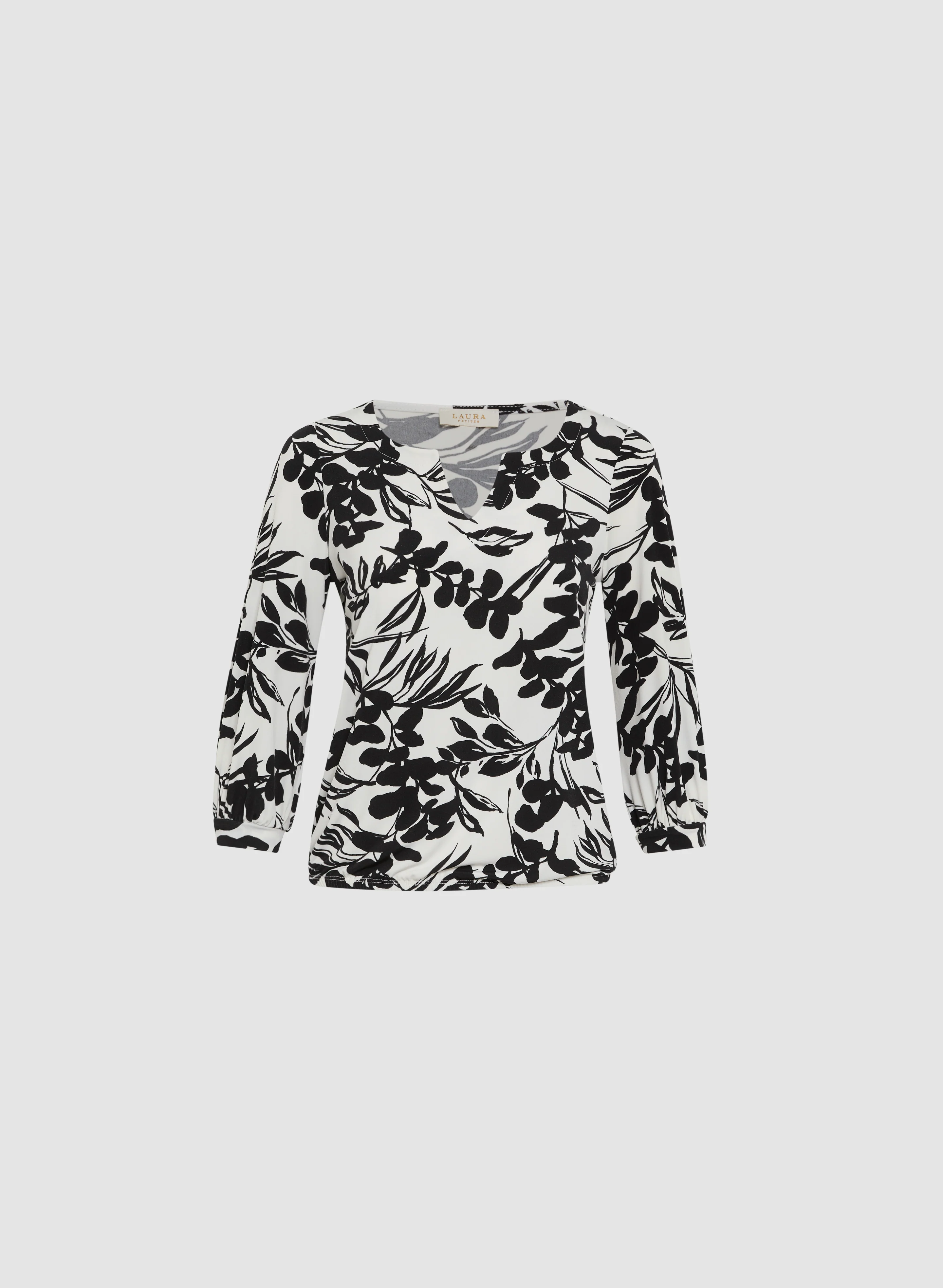 Floral Bouffant Sleeve Top - Image 6