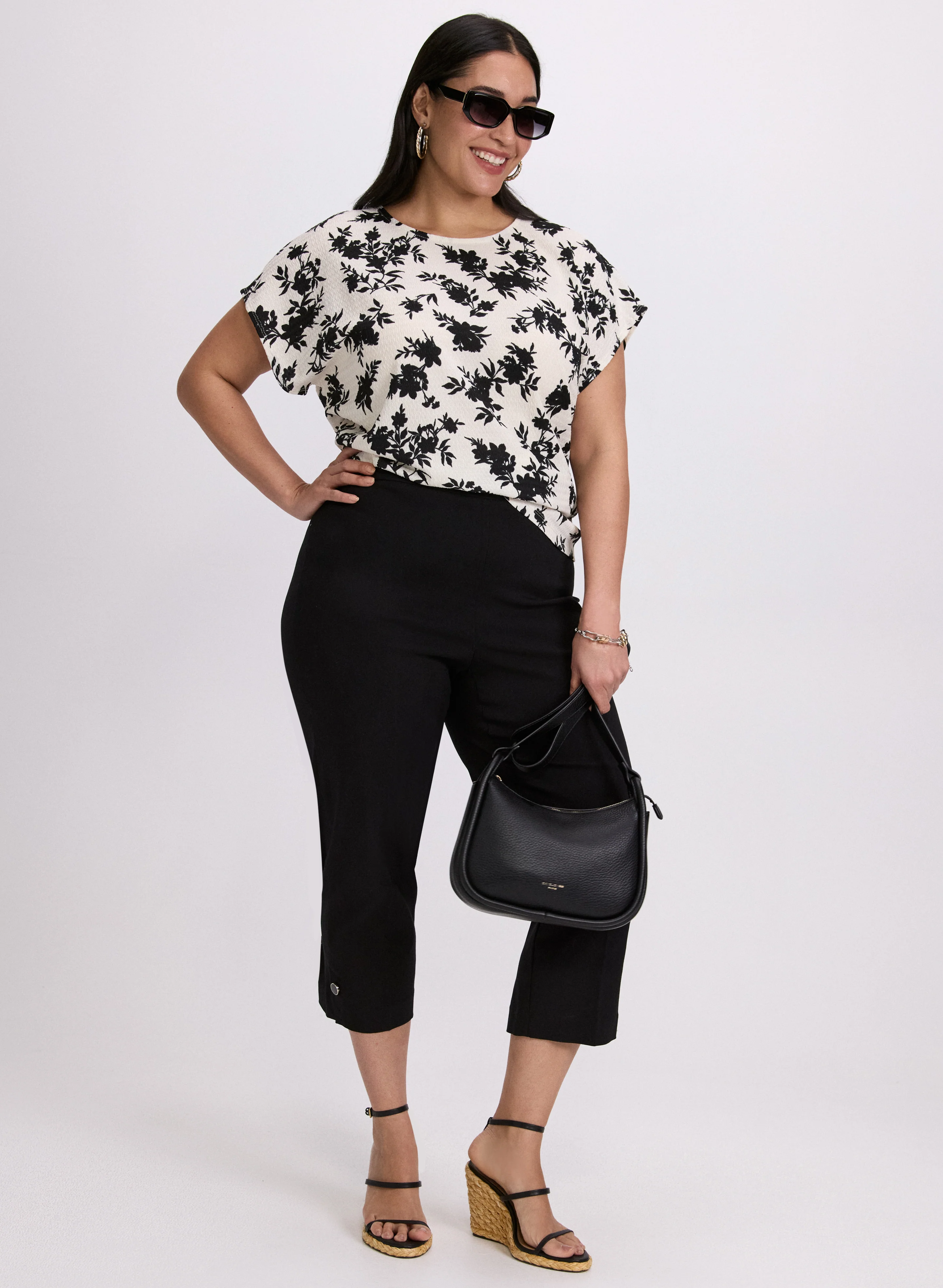 Floral Bubble Knit Top - Image 3