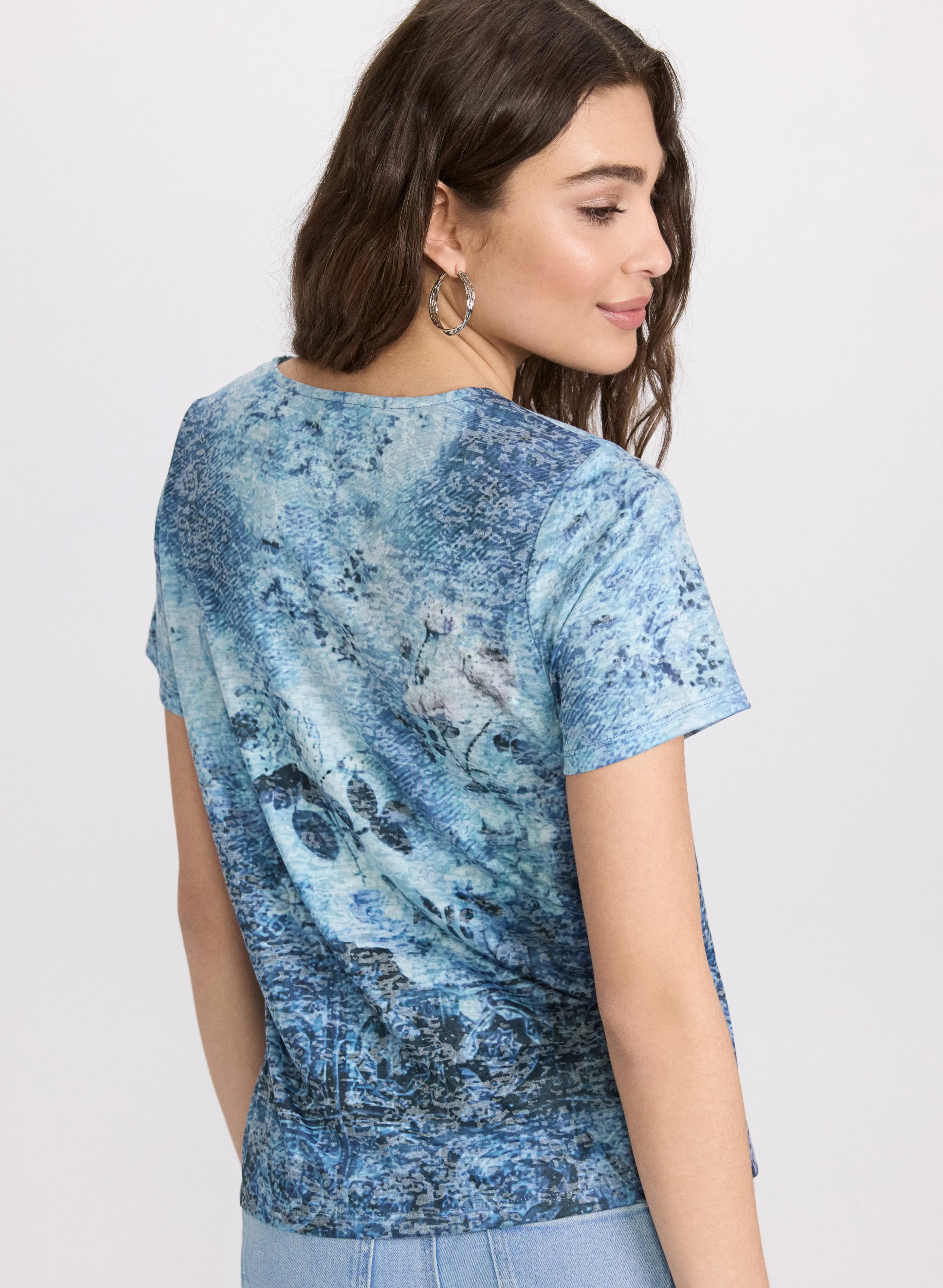 Floral Burnout T-Shirt - Image 2