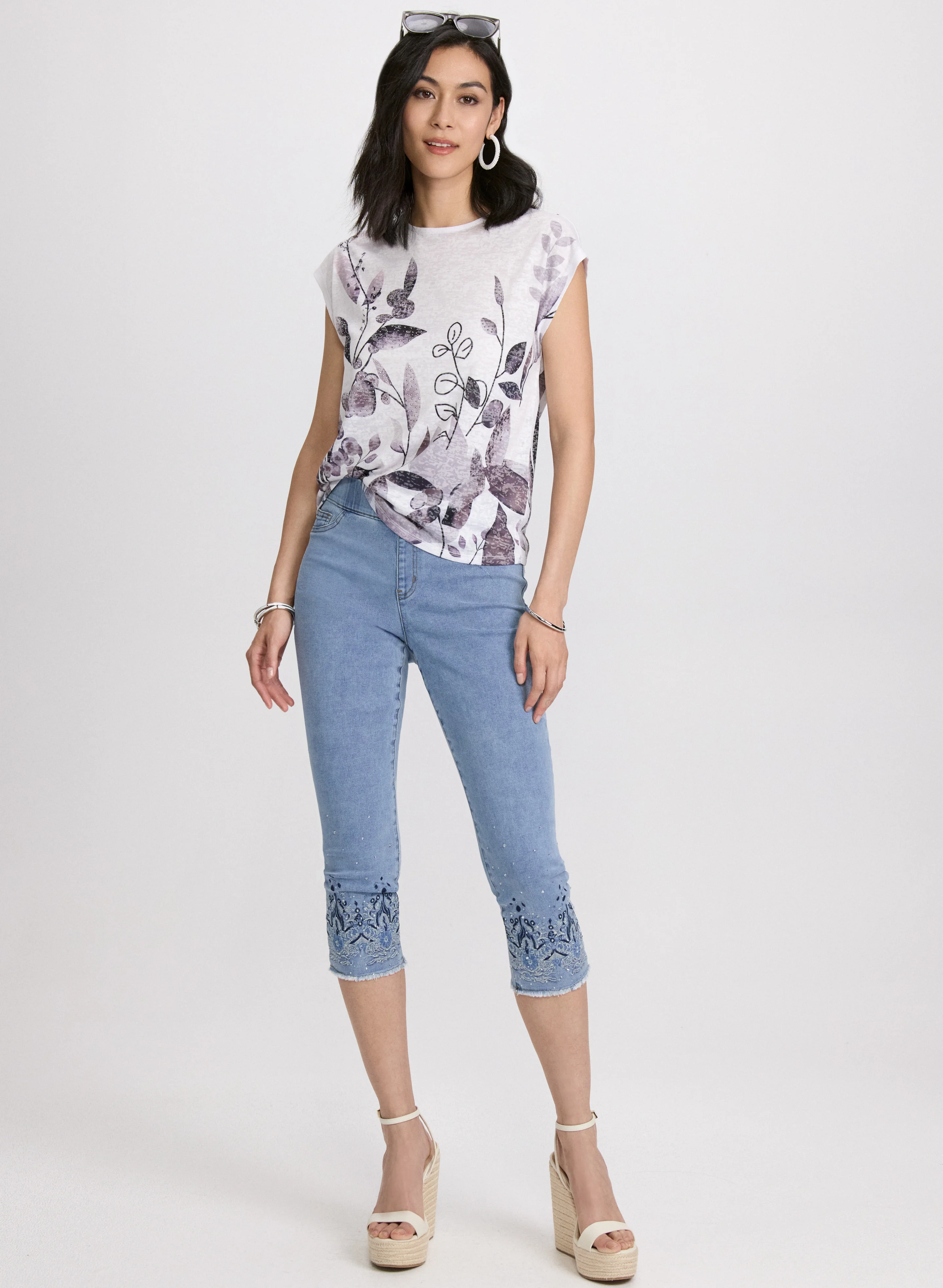 Floral Burnout T-Shirt - Image 3