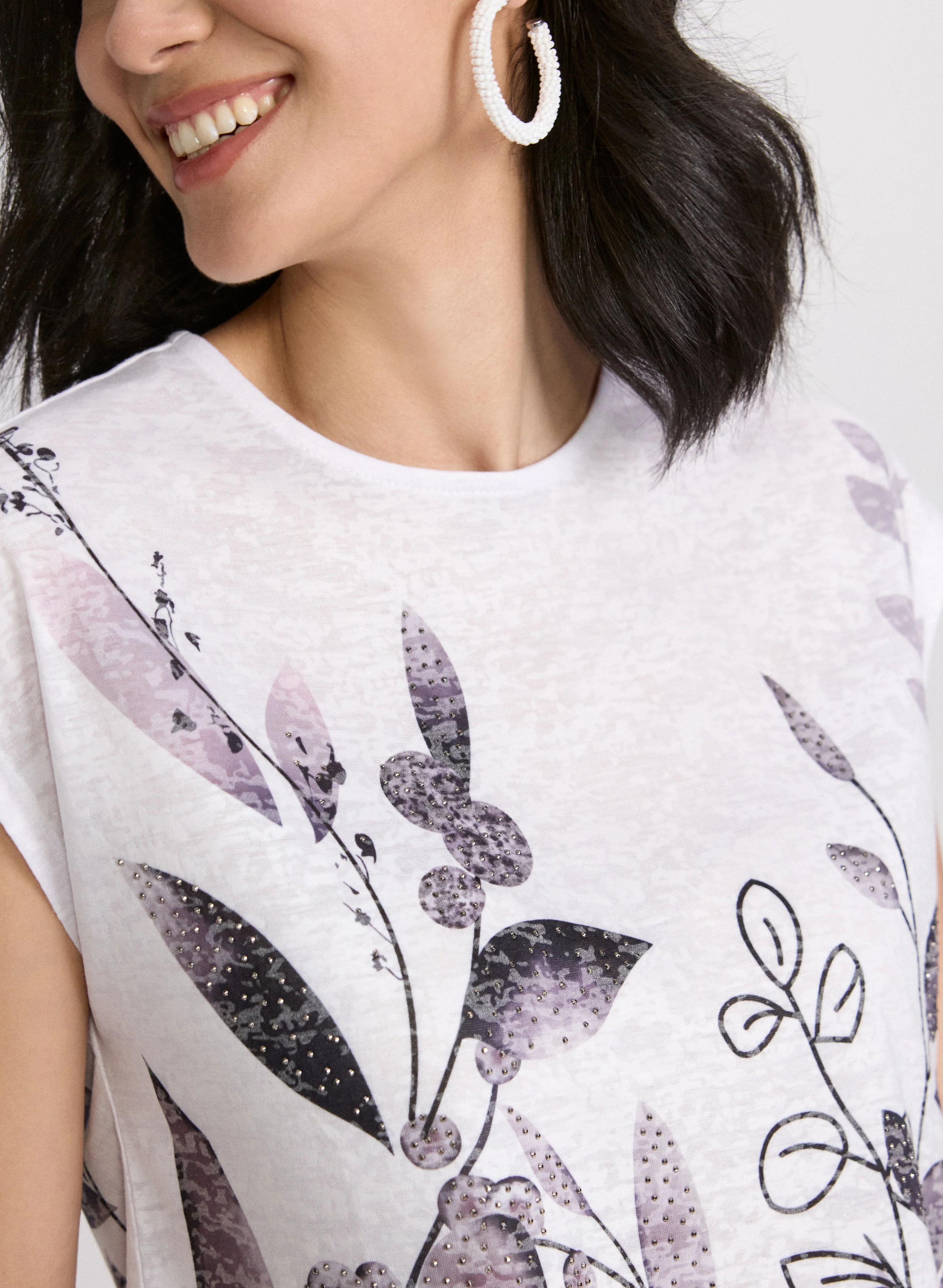 Floral Burnout T-Shirt - Image 4