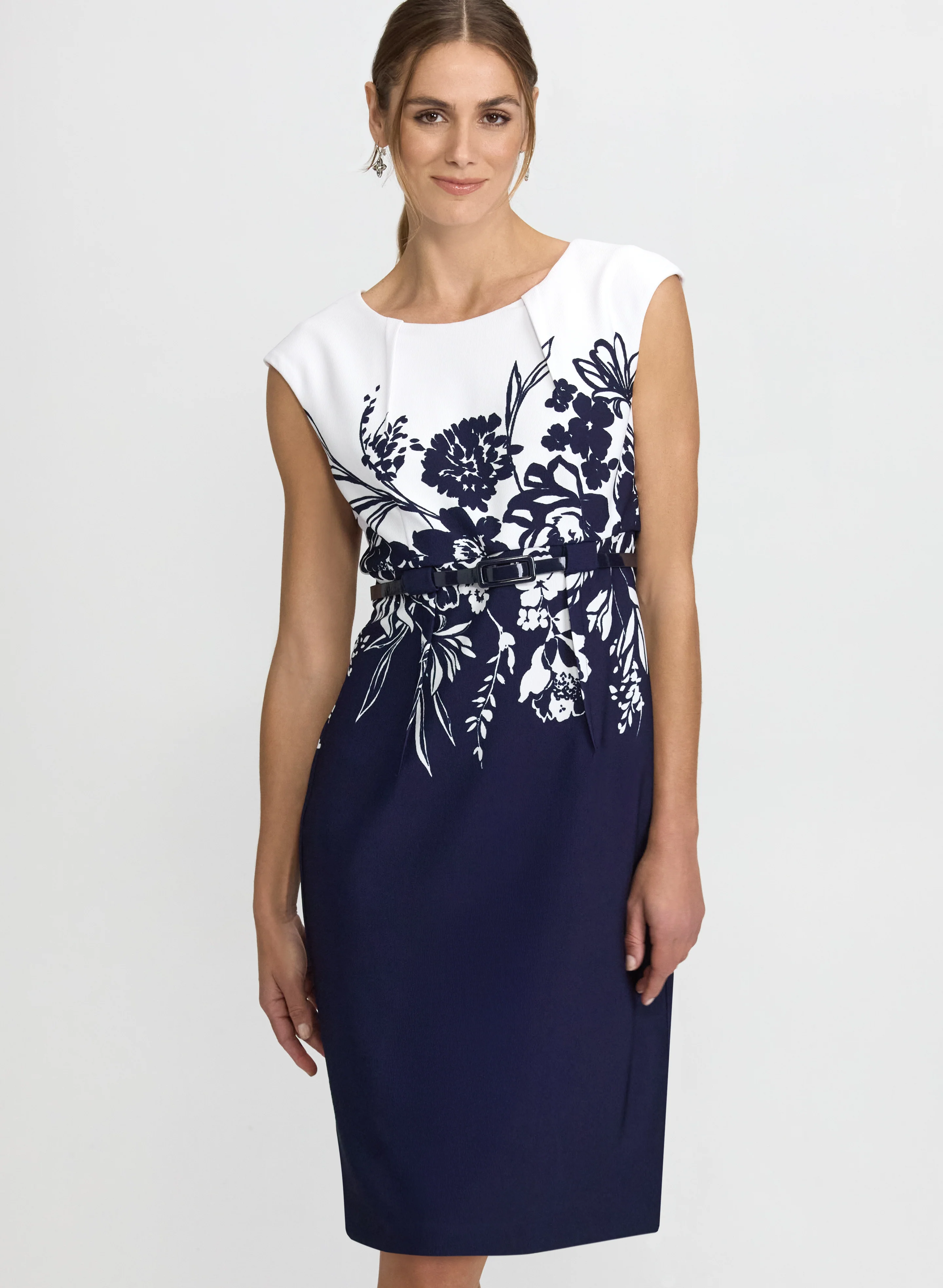 Floral Cap Sleeve Dress