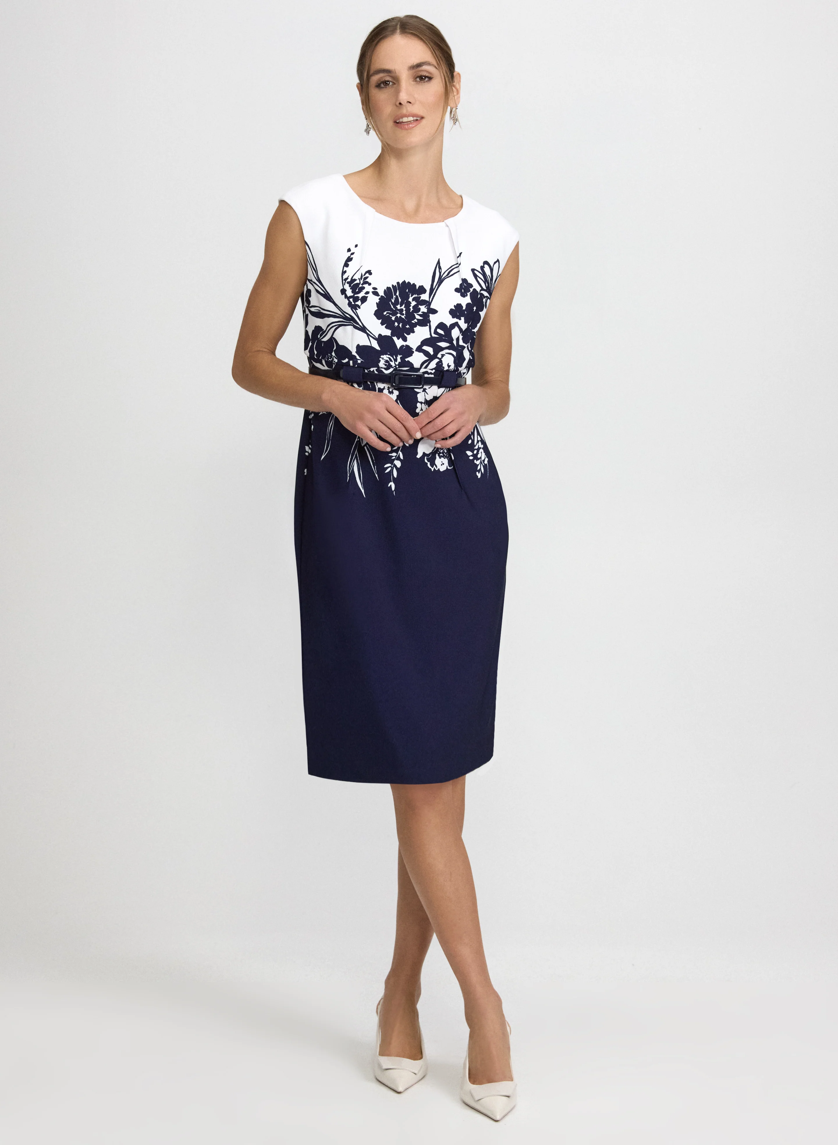 Floral Cap Sleeve Dress - Image 7