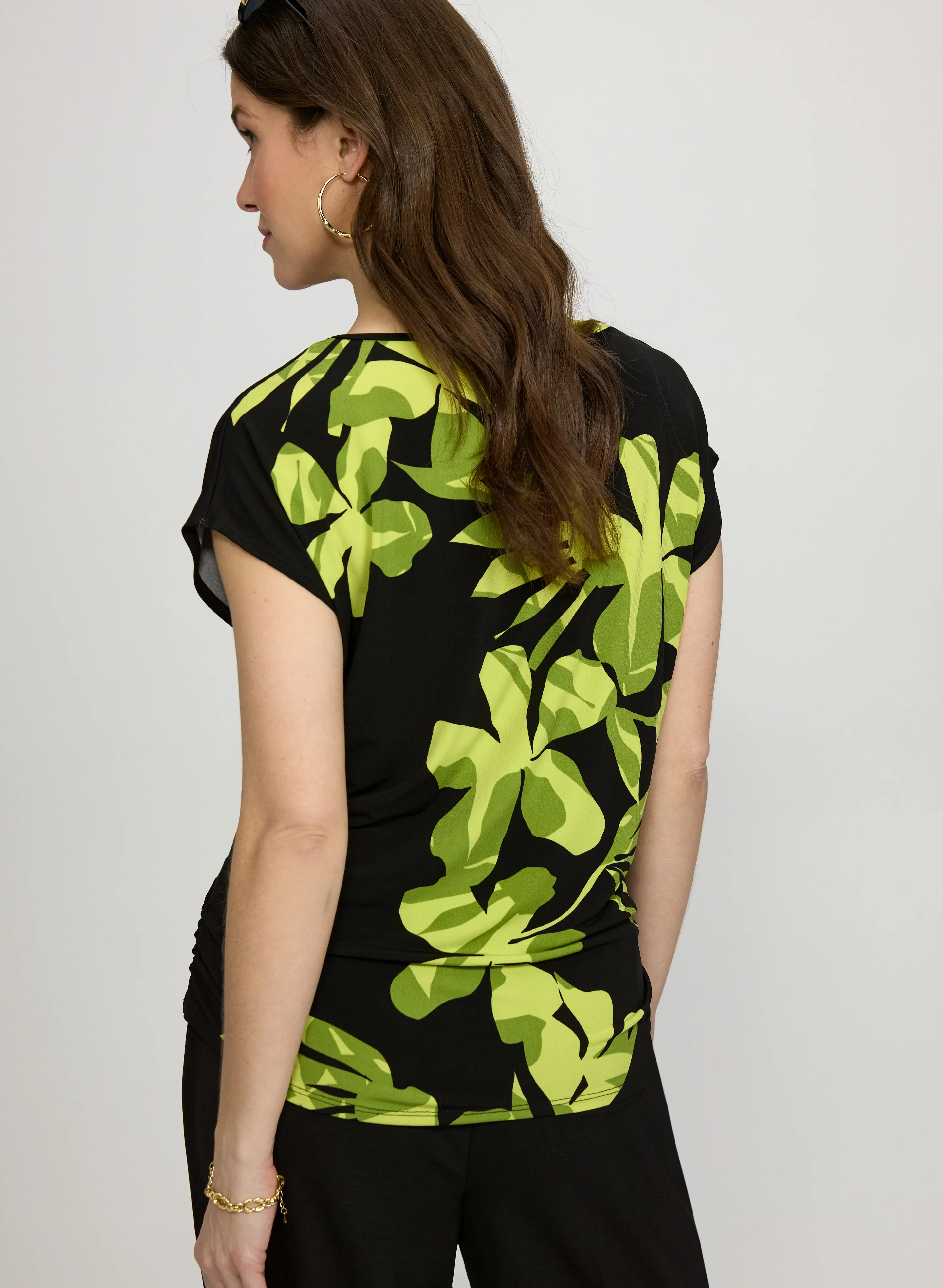Floral Cap Sleeve Top - Image 4