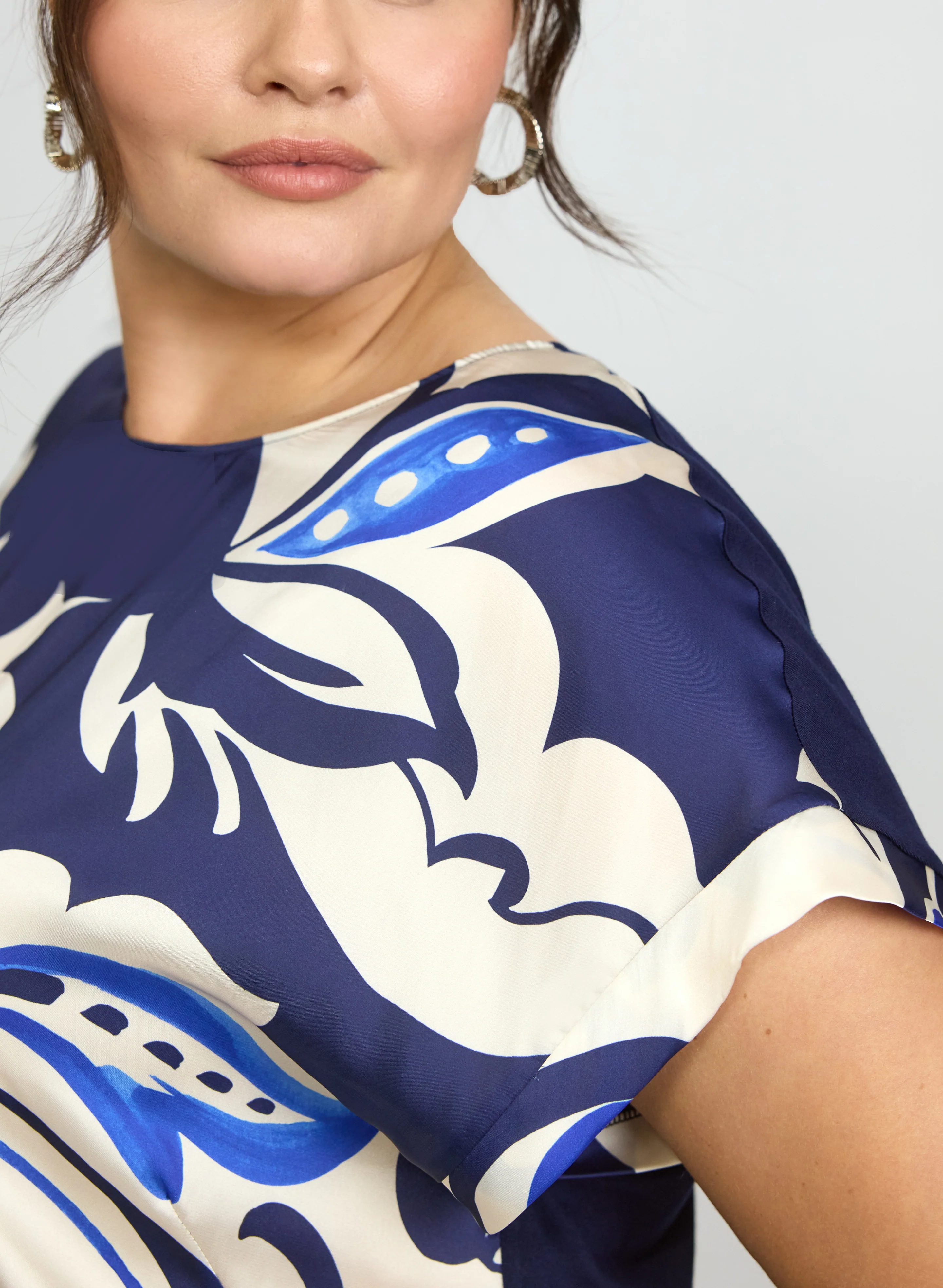 Floral Cap Sleeve Top - Image 4